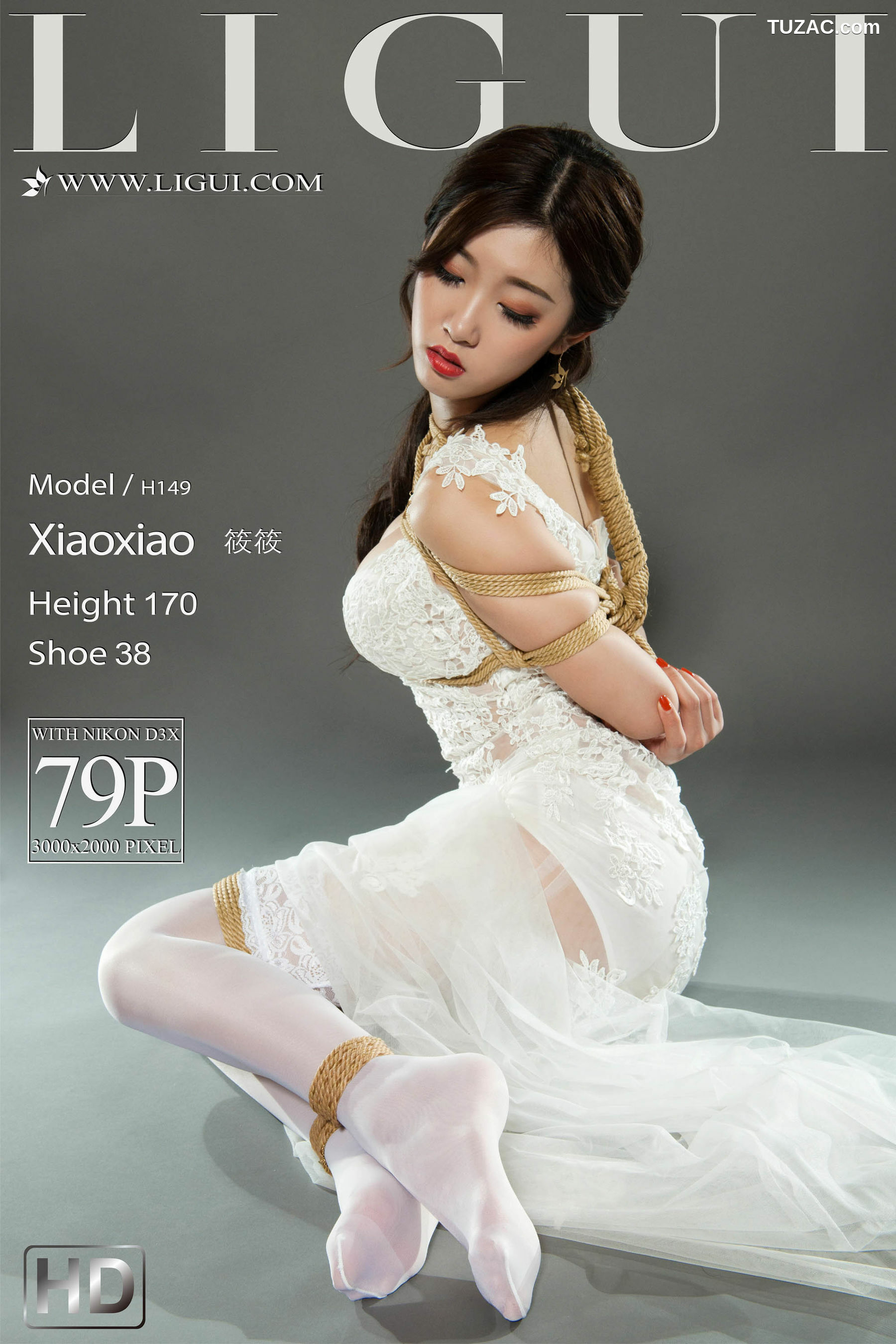 丽柜_筱筱《蕾丝长裙美束》 美腿丝足写真集[80P]