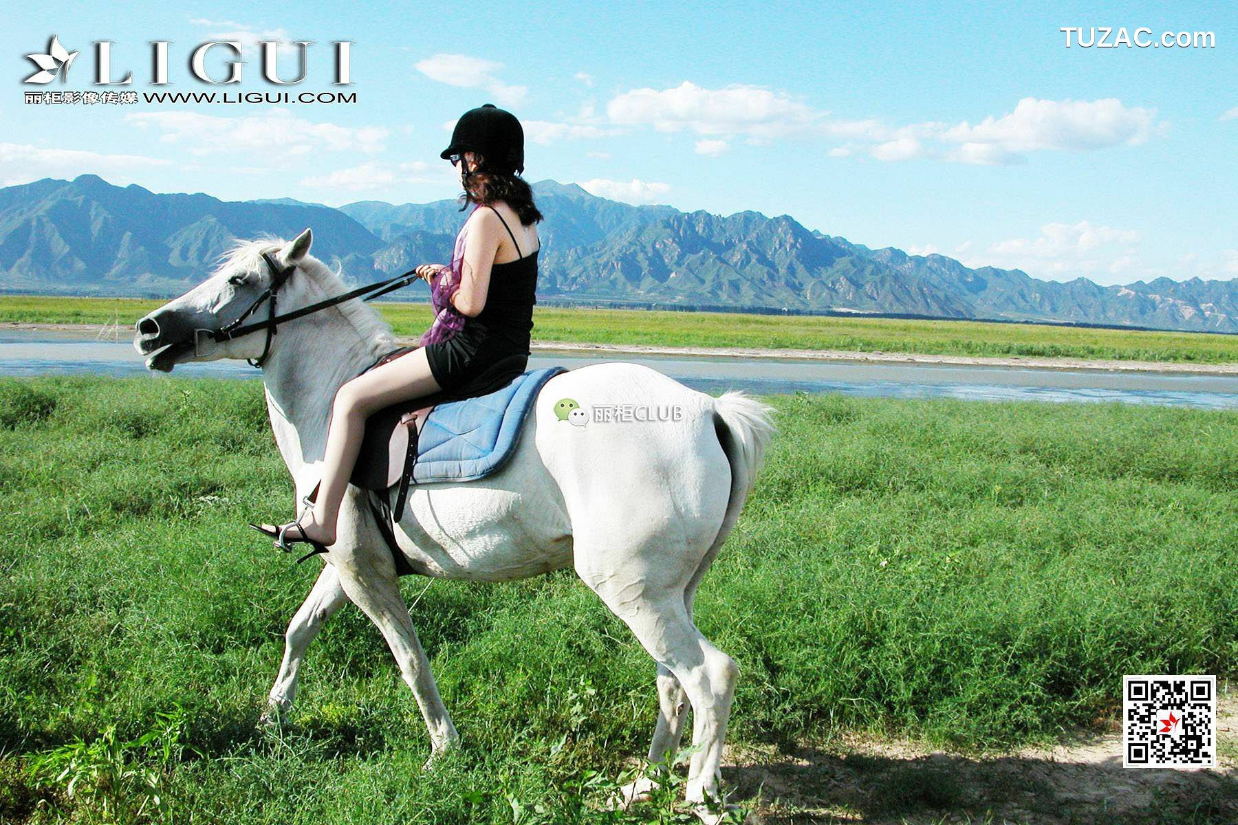 丽柜_腿模丝高《白马女郎美丝》 美腿丝足 写真集[27P]