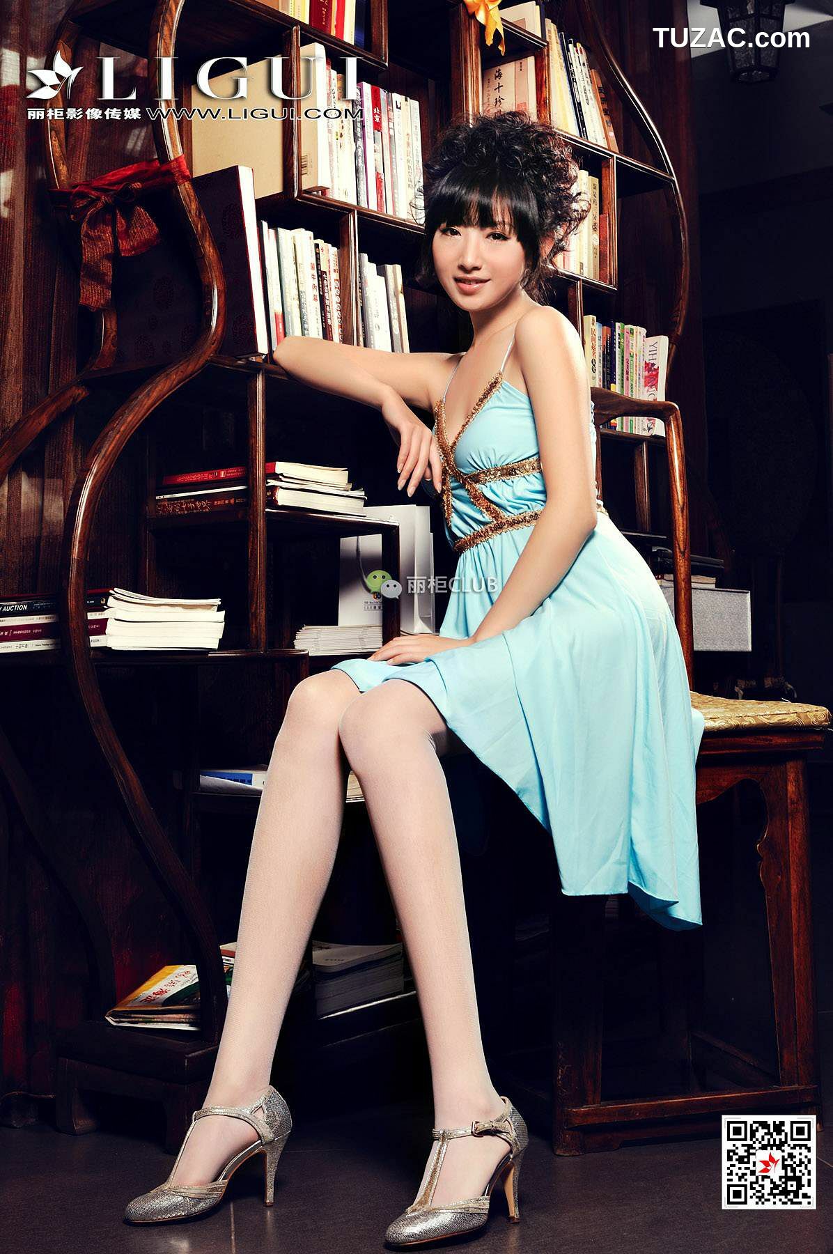 丽柜_腿模刘钥《古典美丝》 丝袜美腿 写真集[80P]