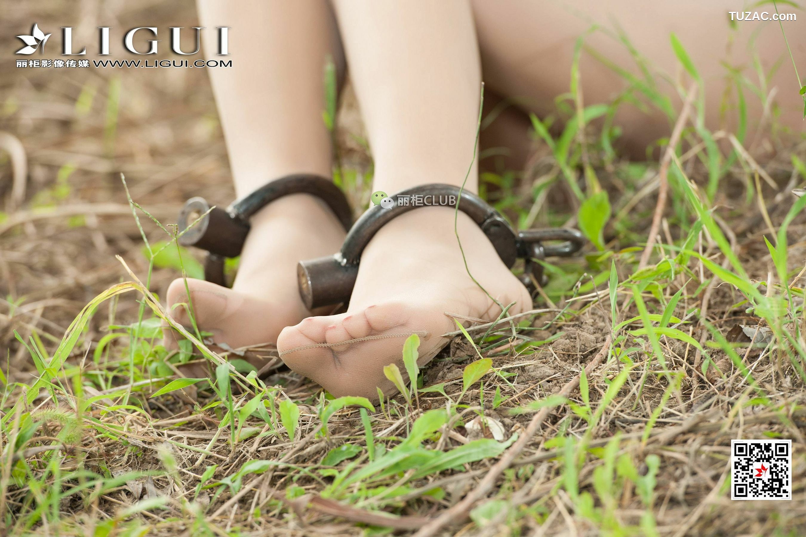 丽柜_腿模思彤《旗袍美束镣铐人体》 网络丽人 写真集[51P]