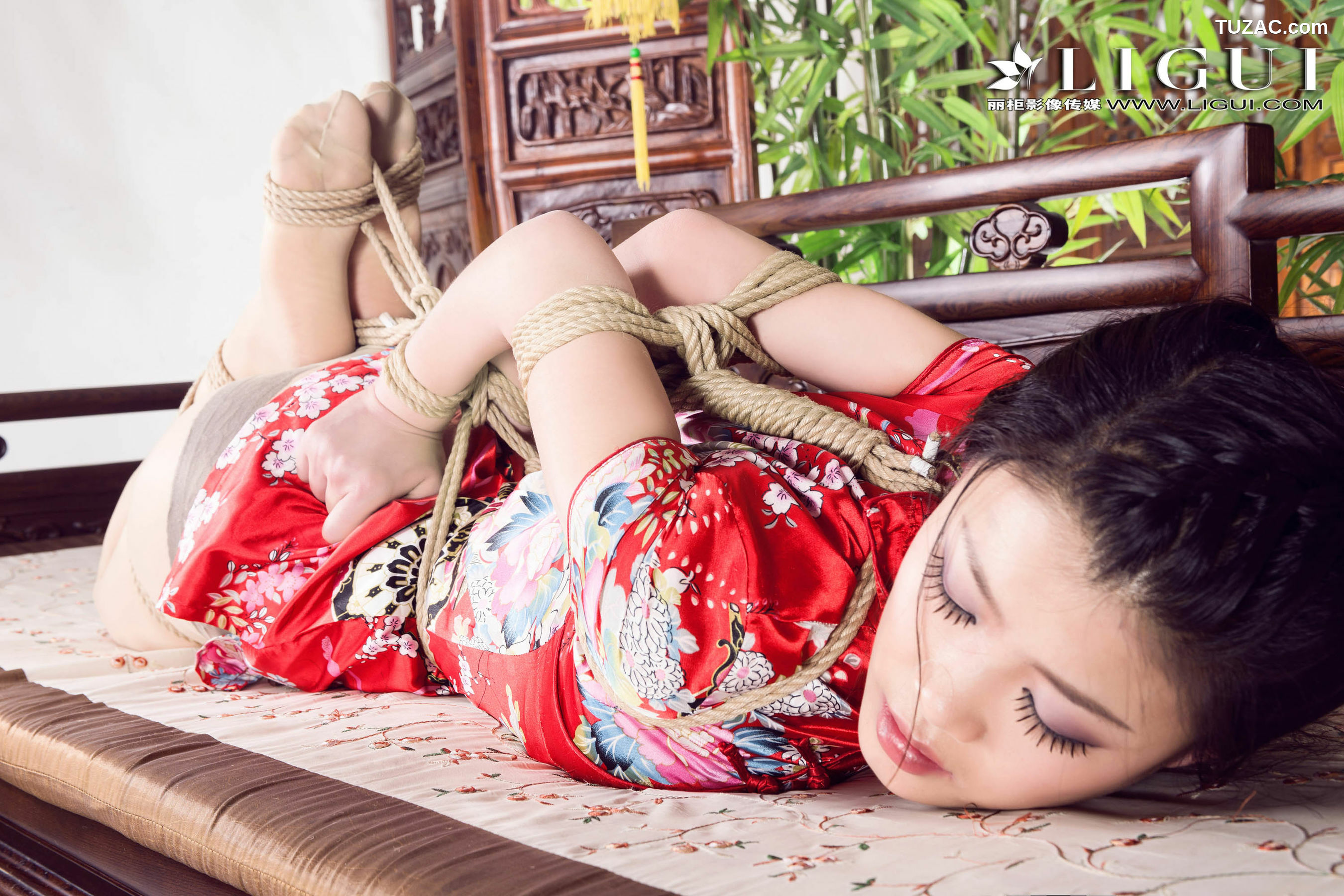 丽柜_腿模怡萱《旗袍绳艺》 经典回顾 写真集[59P]