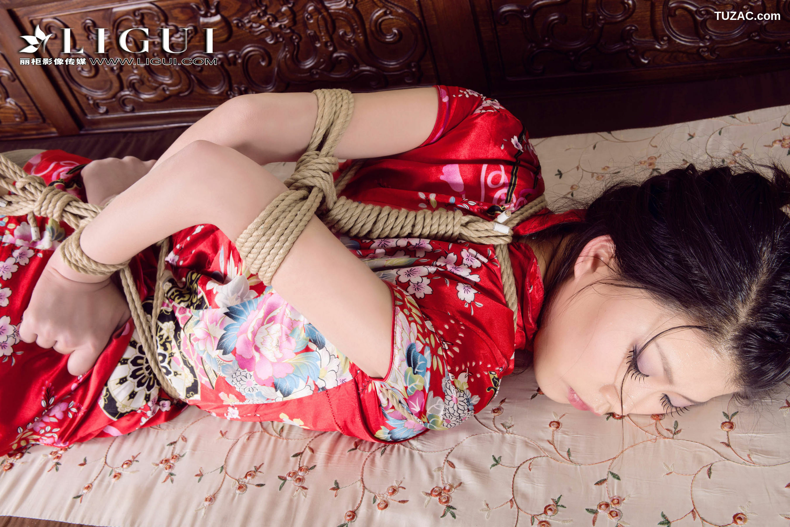 丽柜_腿模怡萱《旗袍绳艺》 经典回顾 写真集[59P]