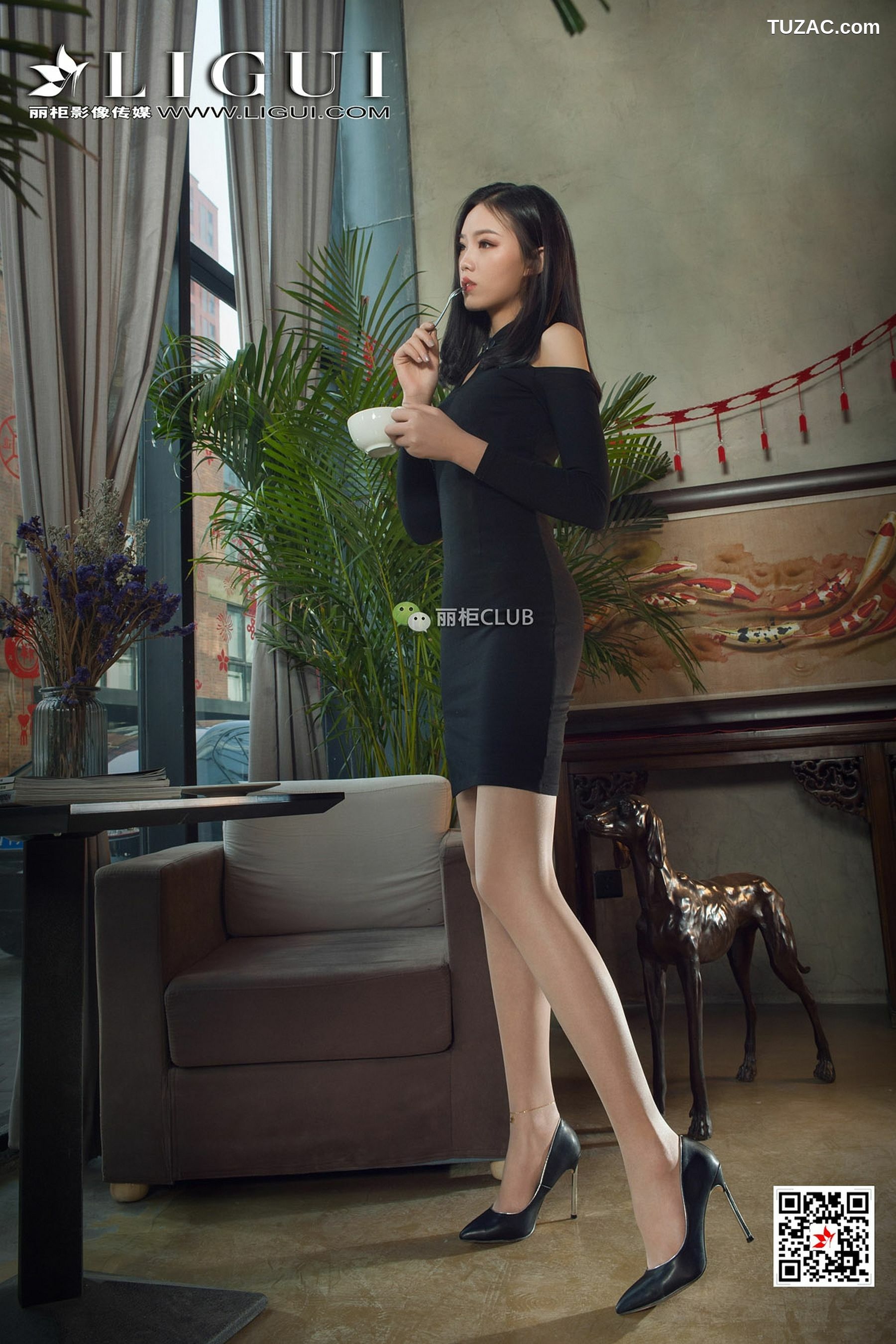 丽柜_腿模敏儿《OL肉丝高跟》 写真集[54P]