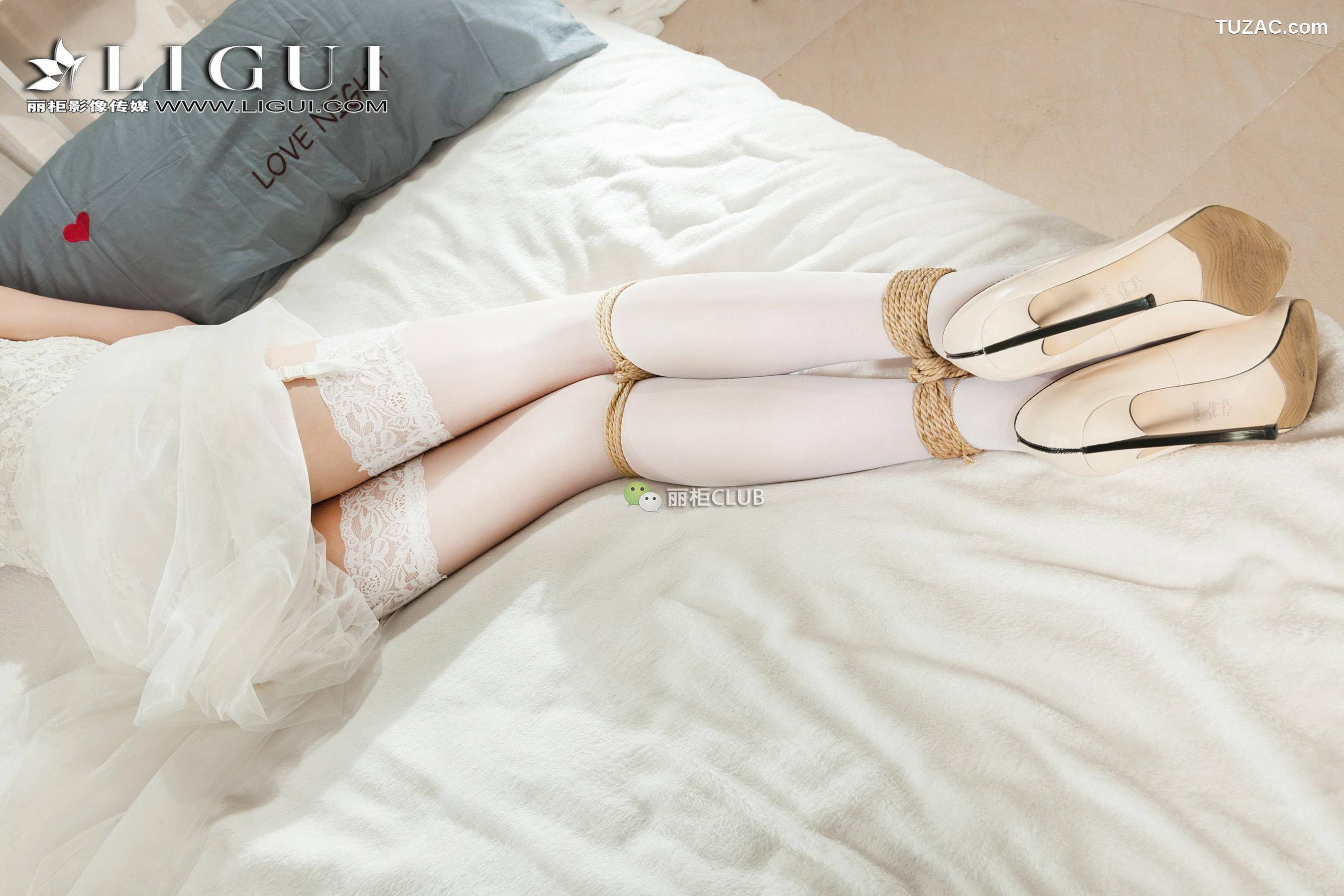 丽柜_腿模敏儿《白丝绳艺》 网络丽人 美腿丝足写真集[74P]