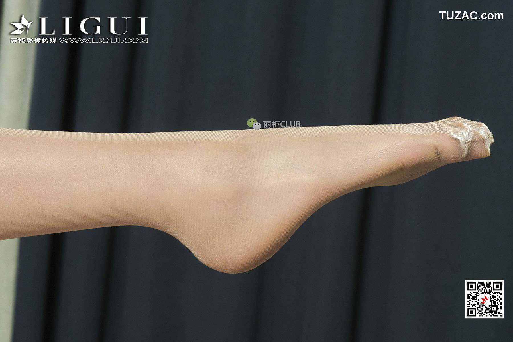 丽柜_腿模敏儿《高叉美丝》 丝袜美腿 写真集[47P]