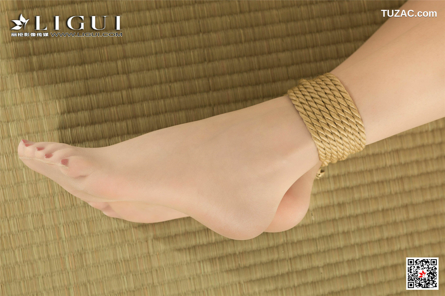 丽柜_腿模甜甜《女仆绳艺丝足》 写真集[94P]