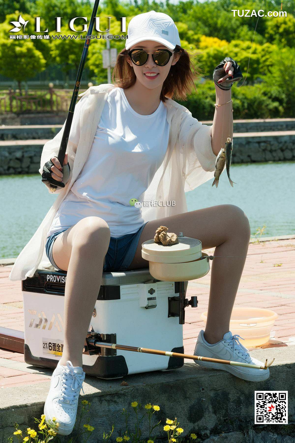 丽柜_腿模筱筱&amp;amp;然然《钓鱼丝足》 美腿玉足 写真集[41P]