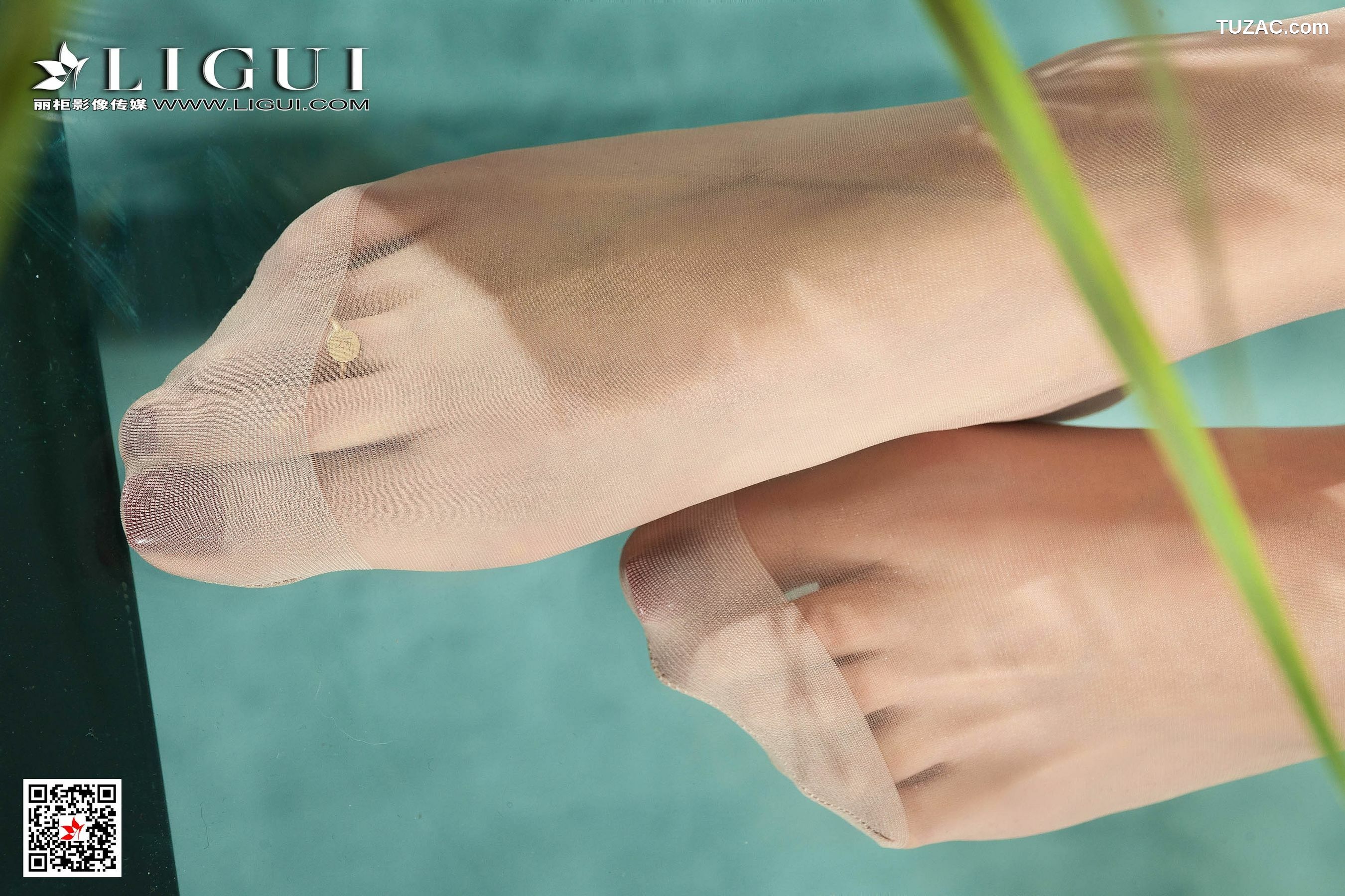 丽柜_腿模若溪《肉丝袜OL丝足》 写真集[89P]