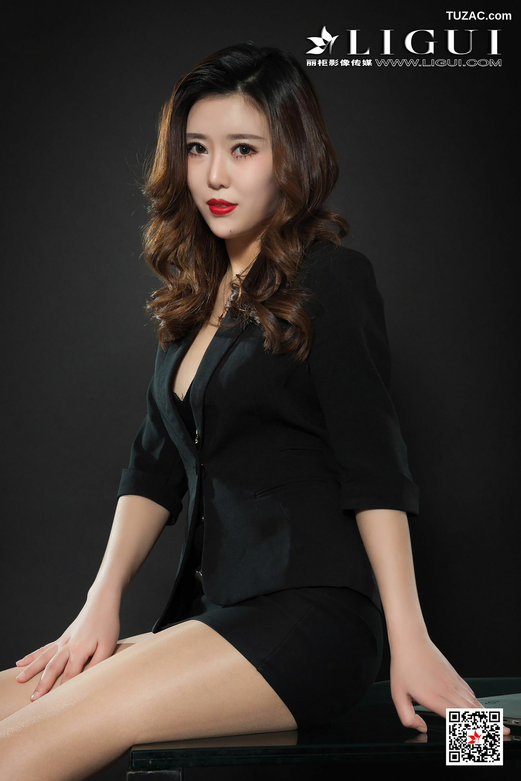 丽柜_腿模阿宁《御姐OL》 网络丽人 写真集[53P]