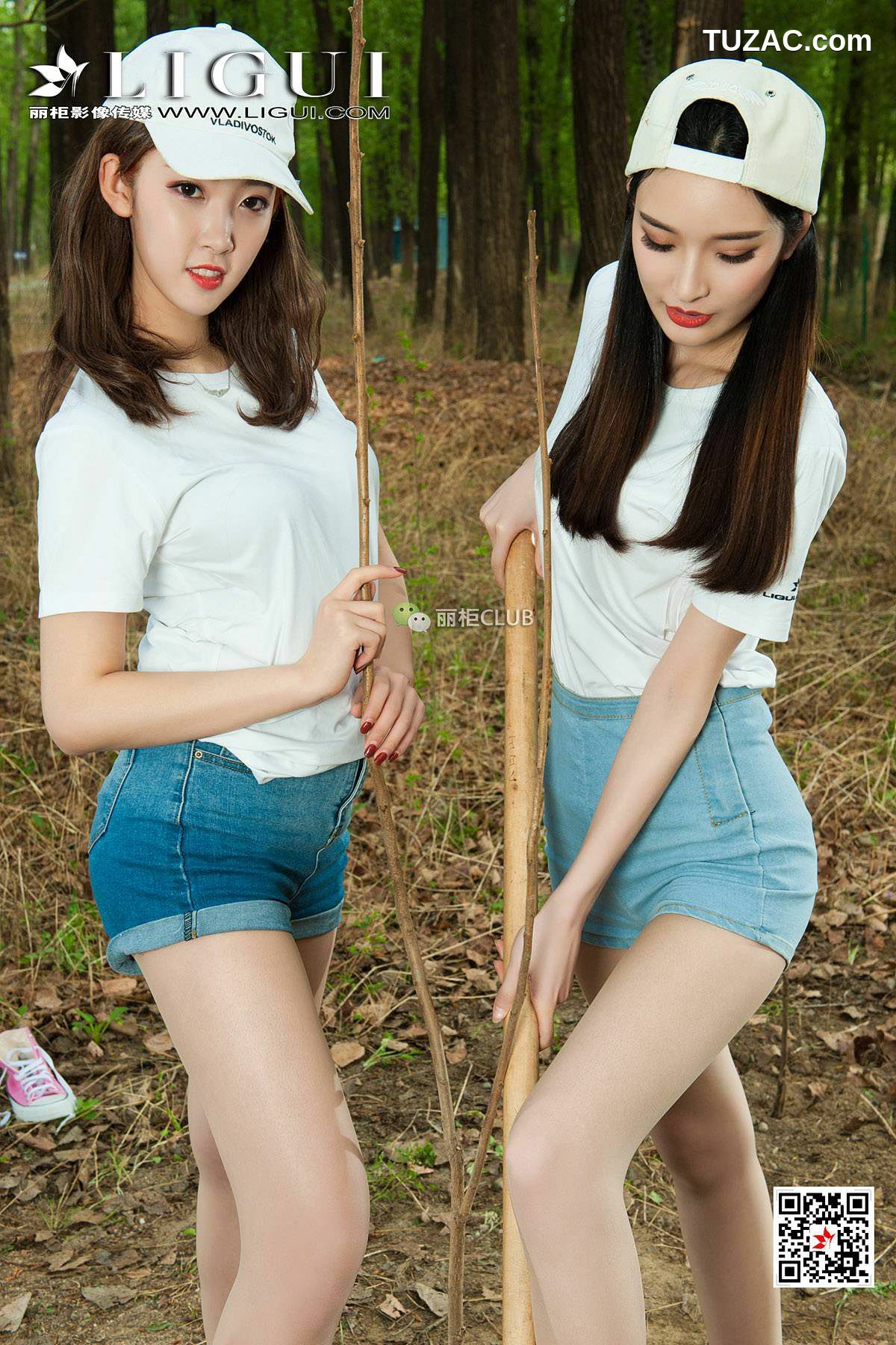丽柜_腿模雪糕&amp;amp;筱筱《户外丝足》 美腿丝足 写真集[65P]