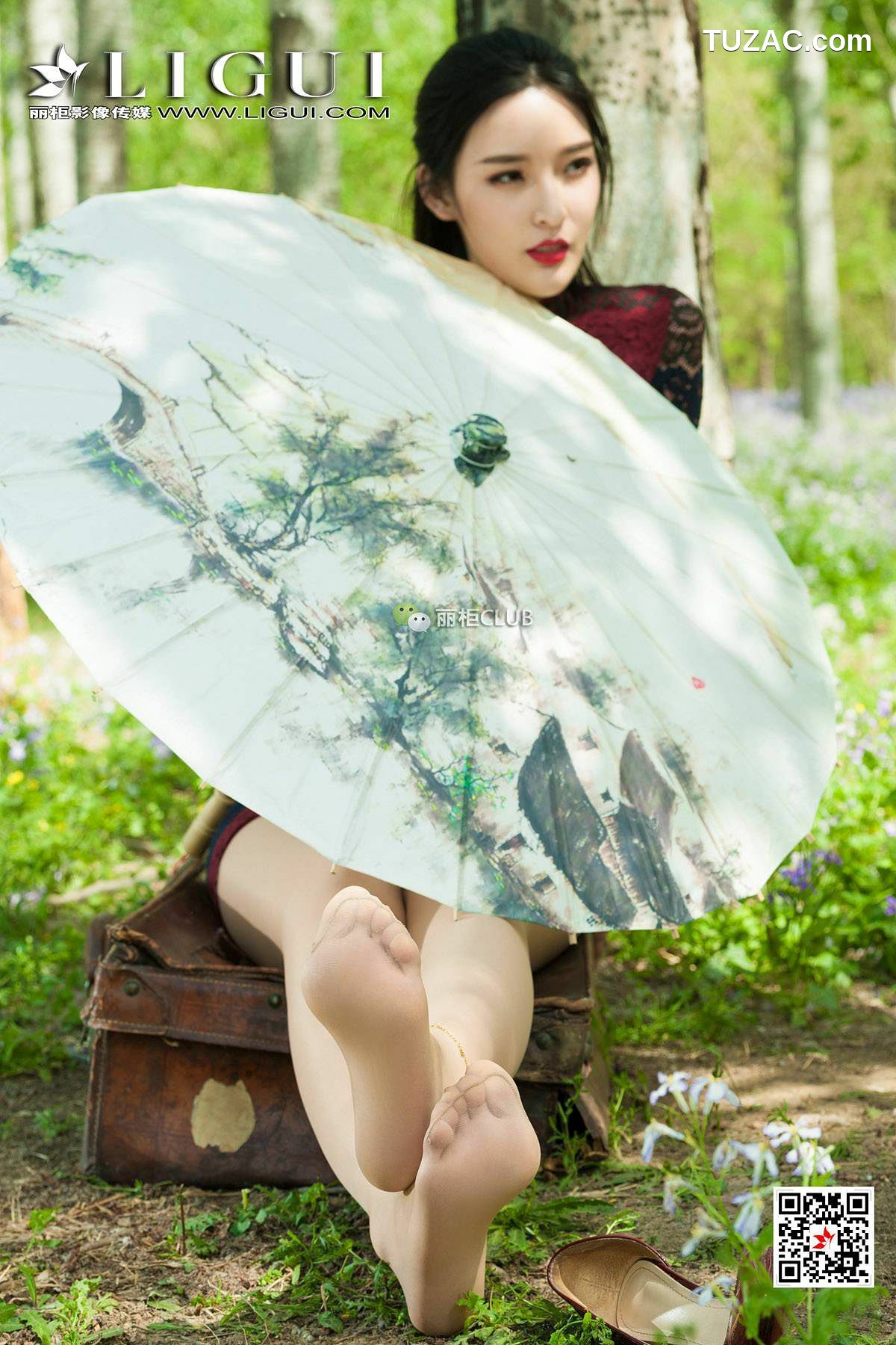 丽柜_腿模雪糕《古典蕾丝旗袍丝足》 美腿丝足 写真集[42P]