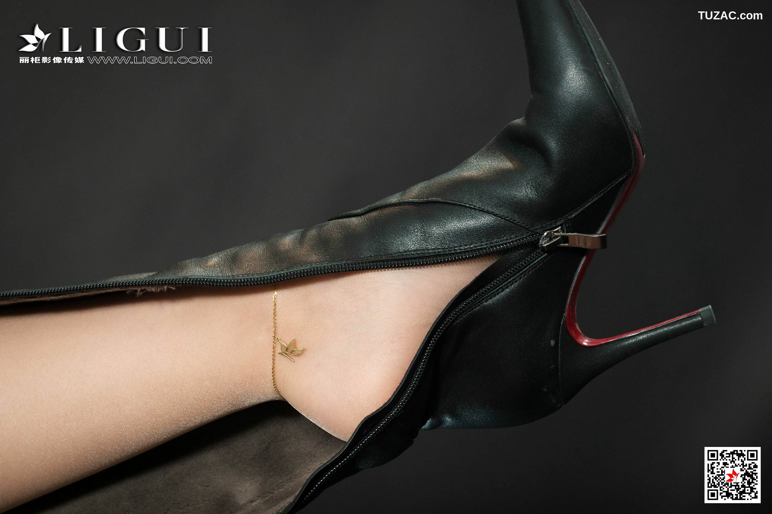 丽柜_腿模雪糕《长靴皮衣女郎》 网络丽人 写真集[68P]