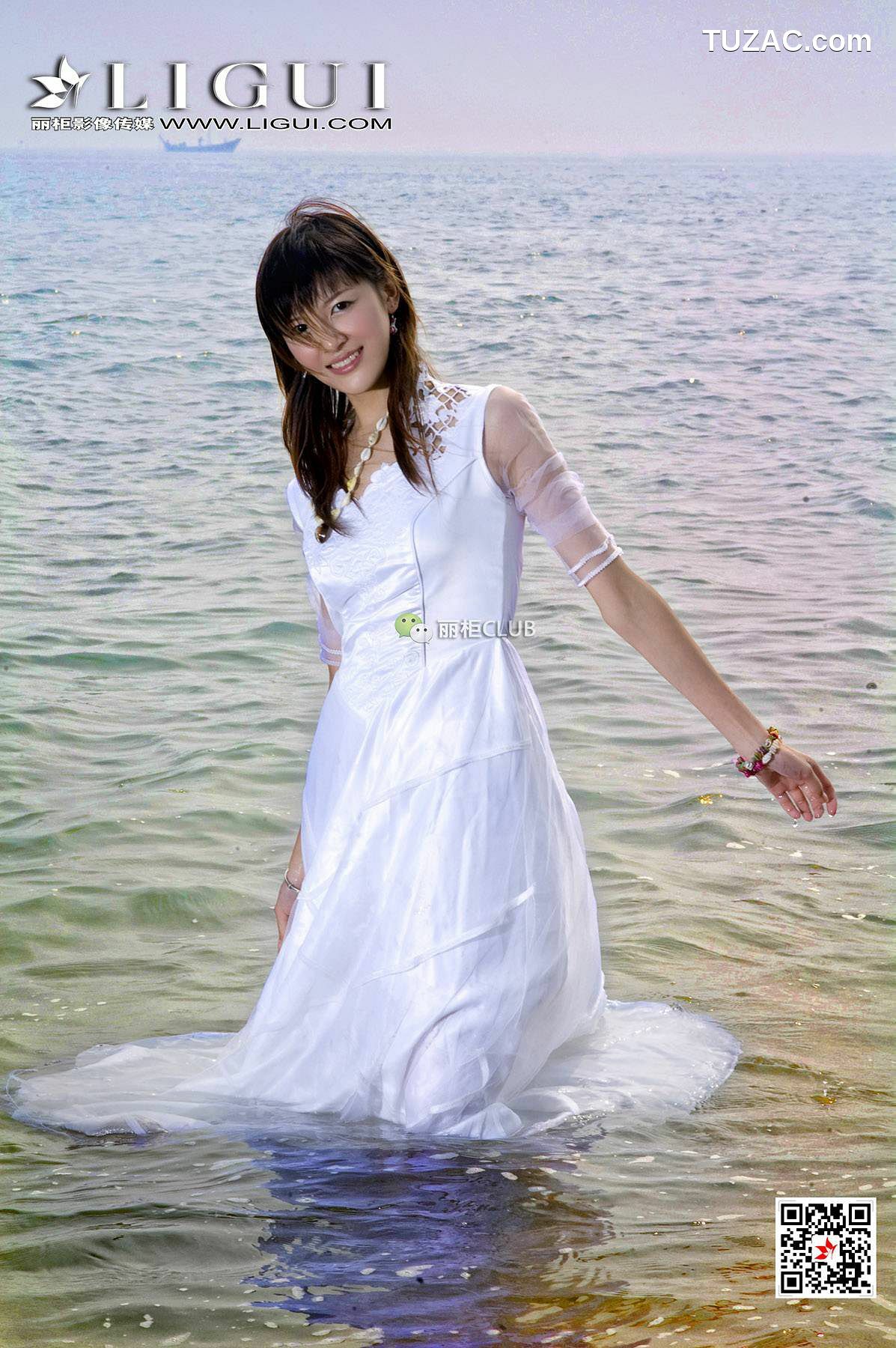 丽柜_菲儿《沙滩婚纱》 网络丽人 写真集[30P]