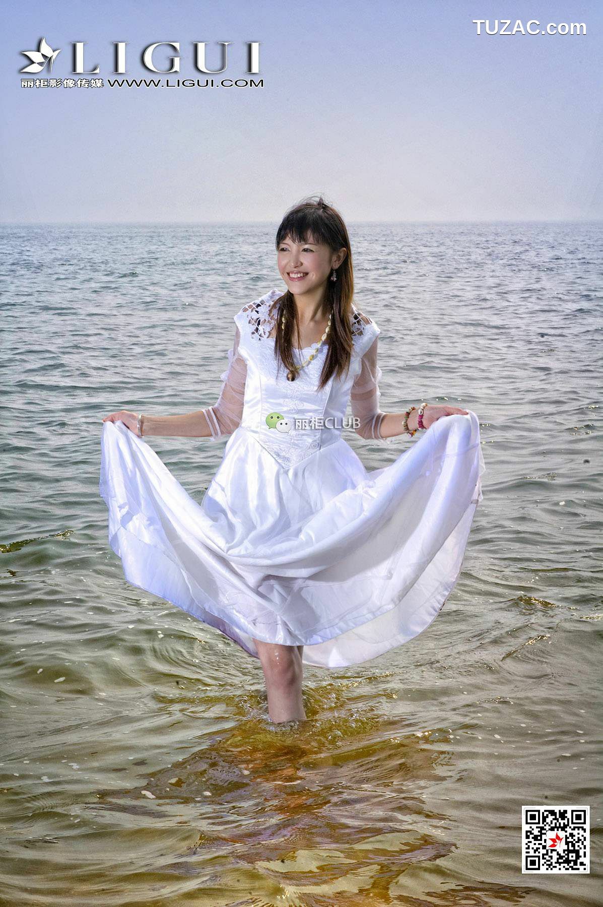 丽柜_菲儿《沙滩婚纱》 网络丽人 写真集[30P]