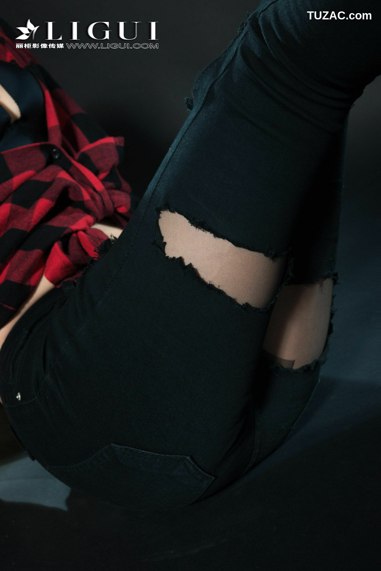 丽柜_赵维拉《牛仔黑丝女郎》 网络丽人 写真集[64P]