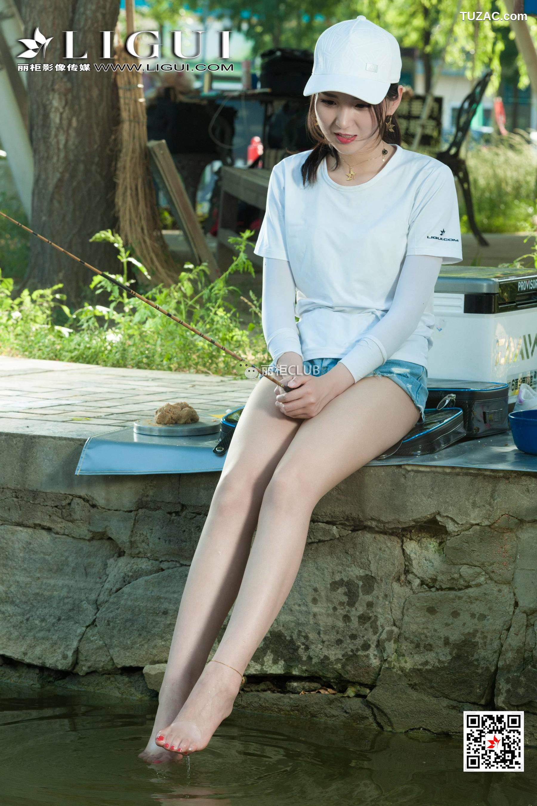 丽柜_足模小戈《钓鱼小妹丝足》 网络丽人 写真集[90P]