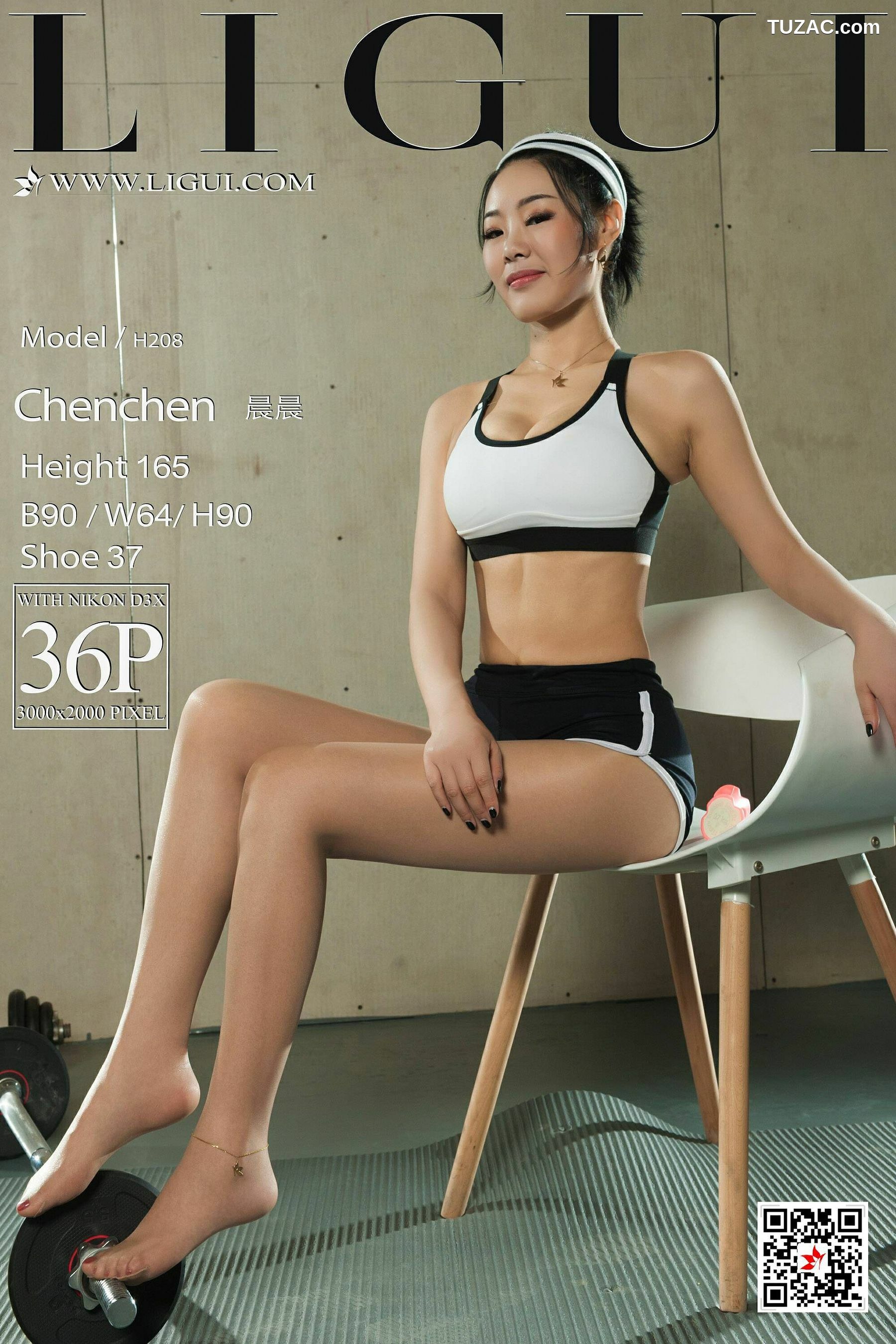 丽柜_足模晨晨《健身女郎》 网络丽人 写真集[33P]