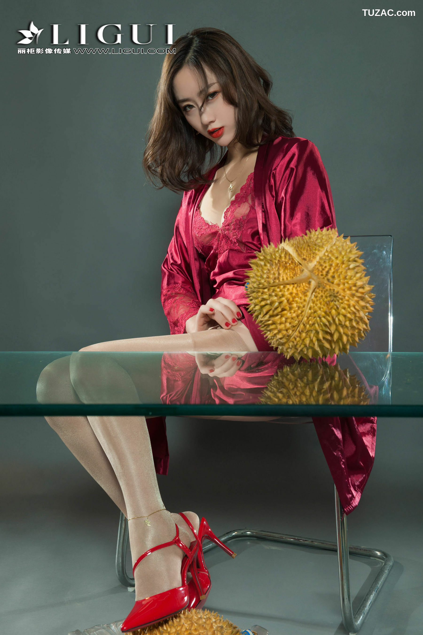 丽柜_足模然然《榴莲丝袜少妇》 写真集[57P]