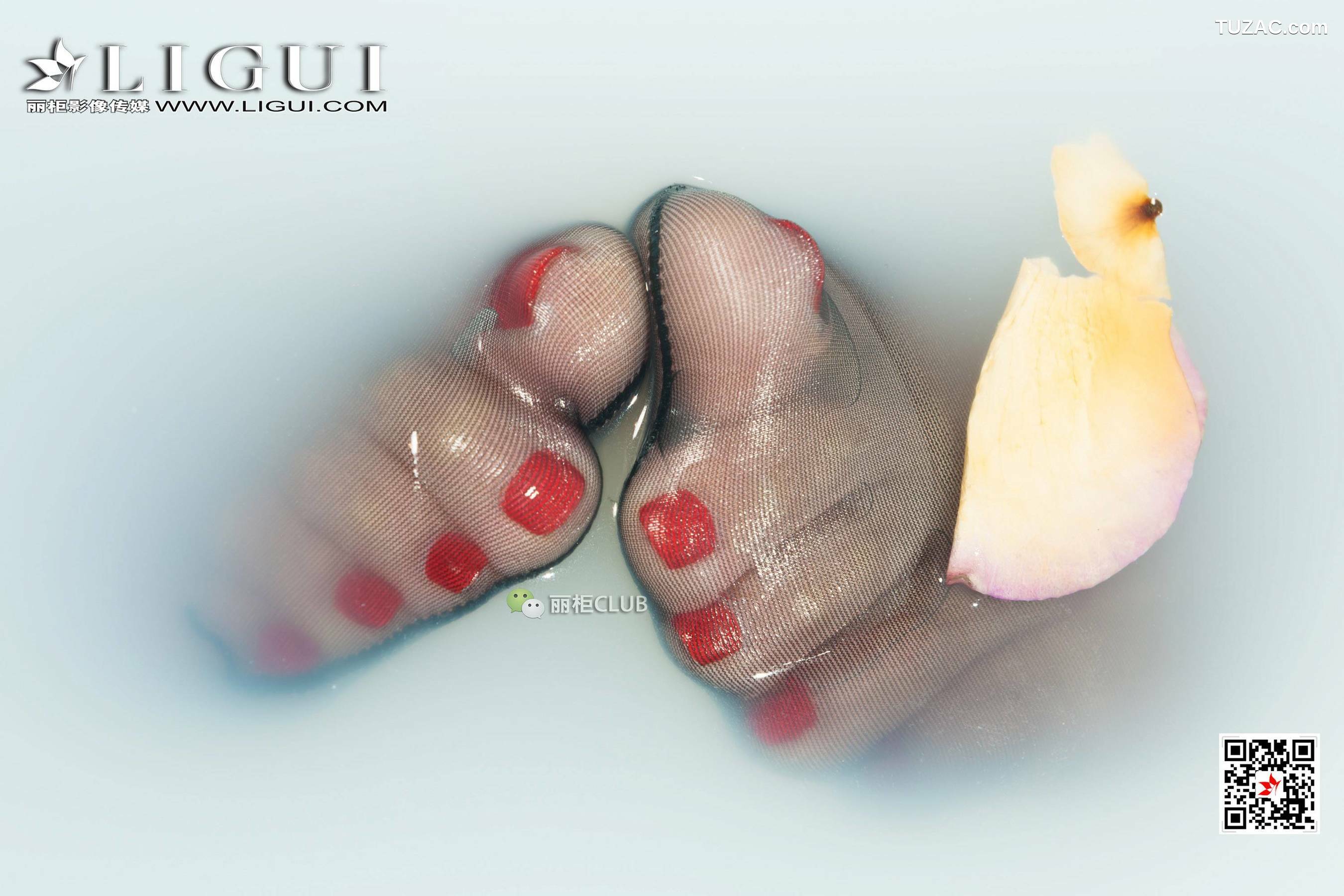 丽柜_足模然然《浴缸丝足迷情》 网络丽人 写真集[58P]