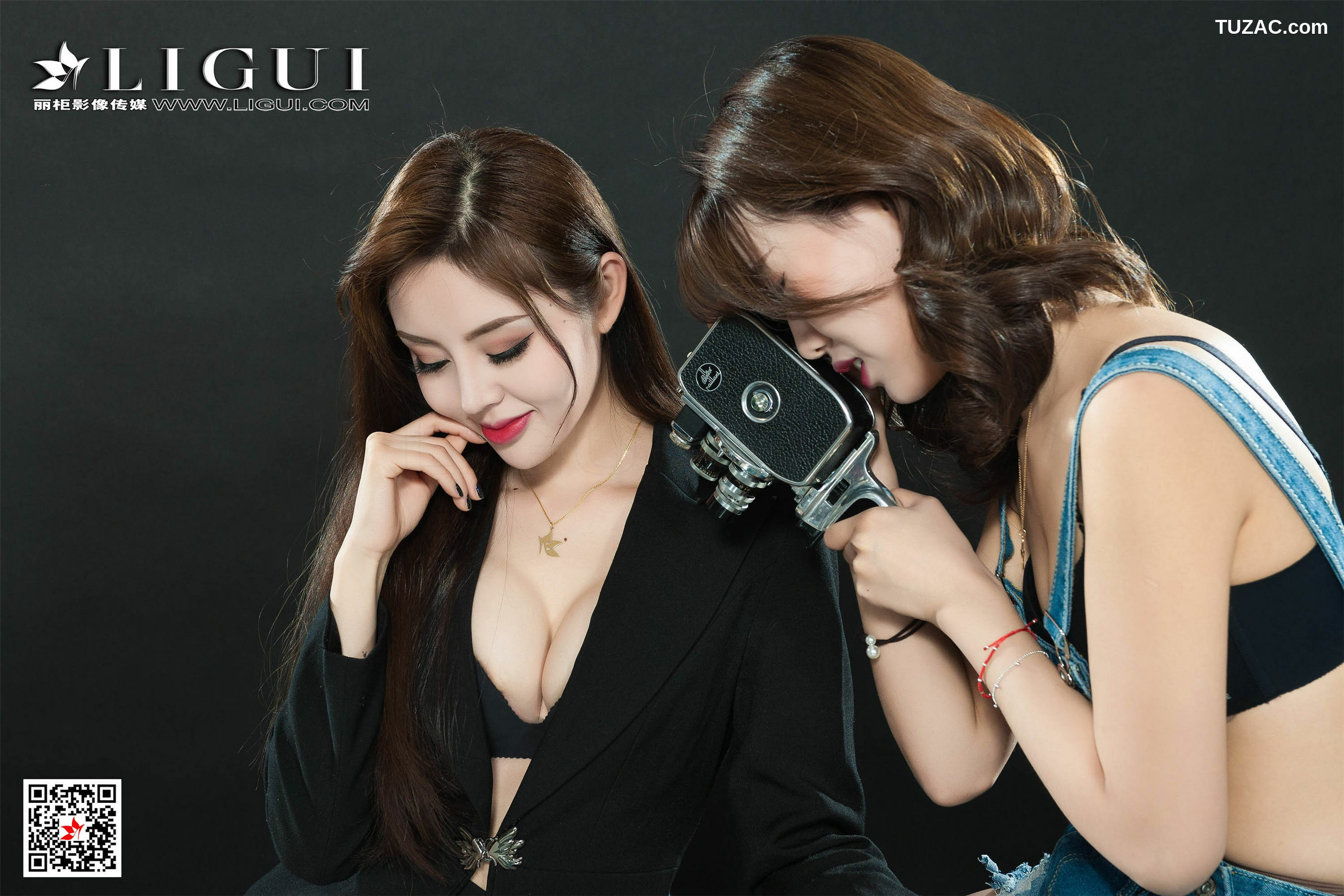 丽柜_钟情&amp;amp;凉儿《牛仔丝足》 网络丽人 写真集[61P]