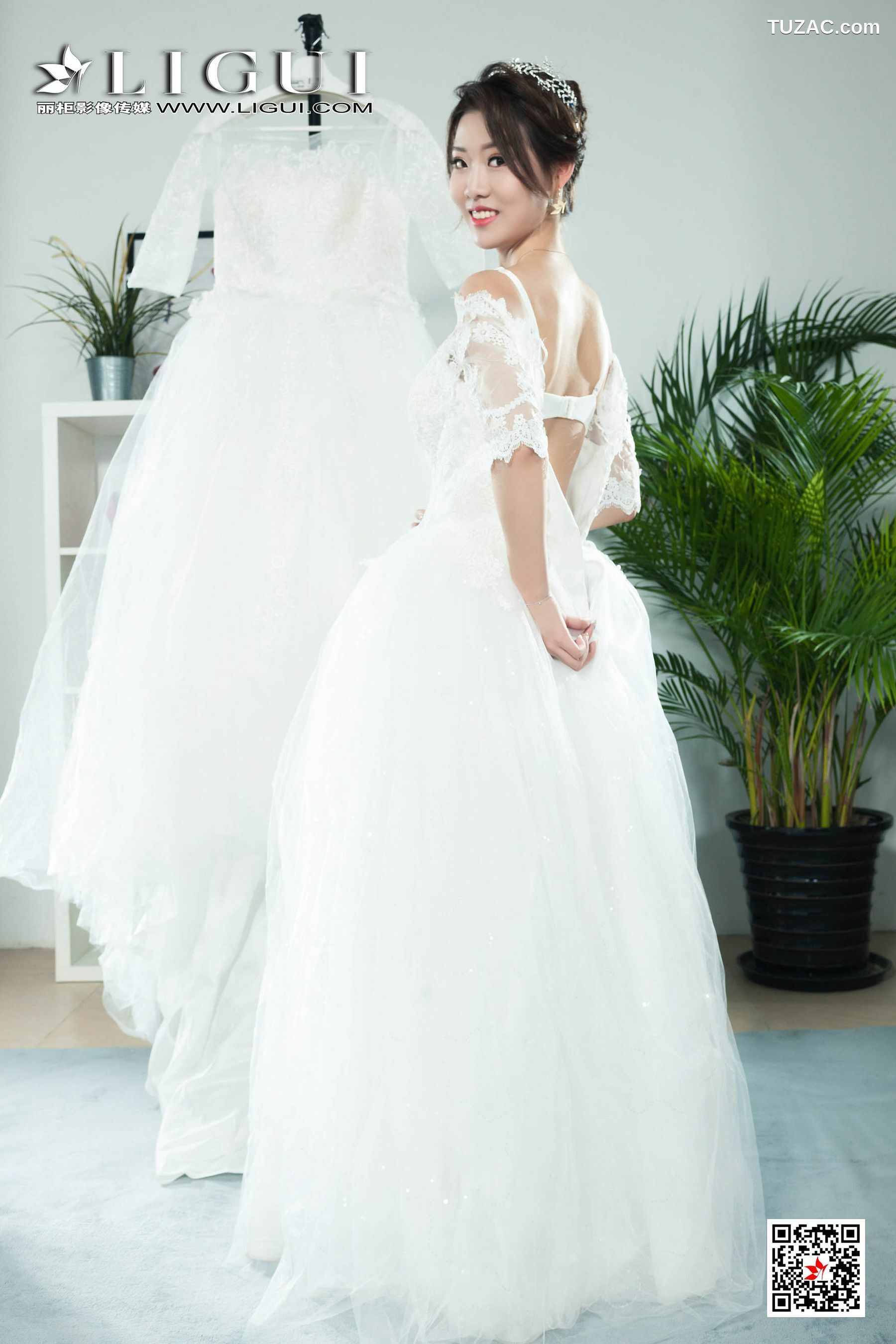 丽柜_钟情《白丝婚纱新娘》 写真集[67P]