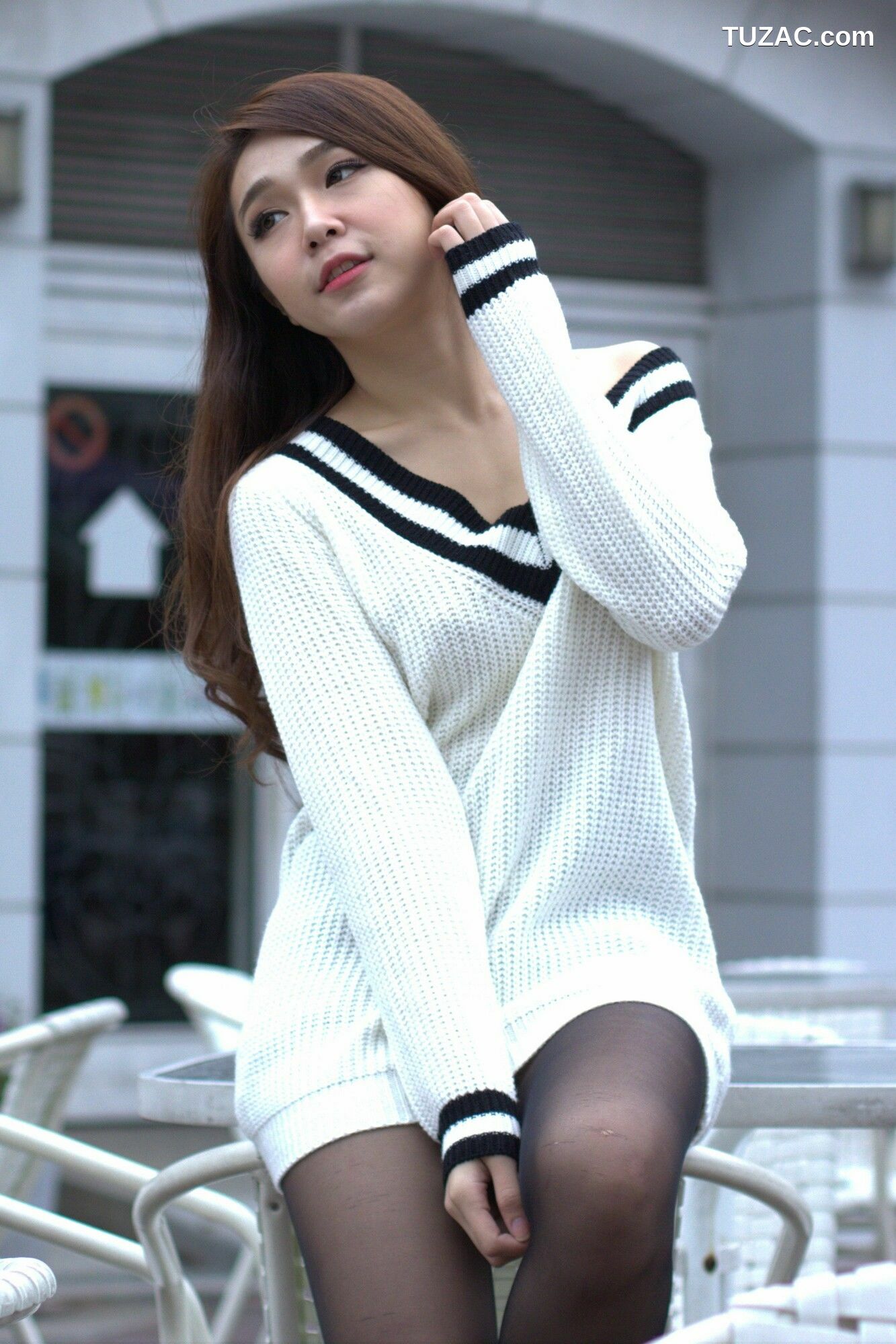 台湾正妹_ Baby66 黑丝街拍 写真集[87P]