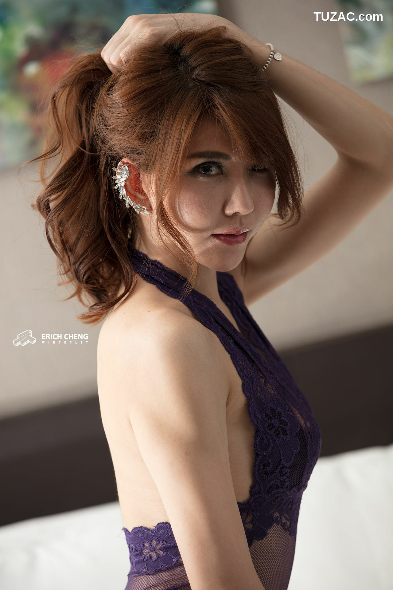 台湾正妹_ Maggie黄淑华 - 性感黑丝+内衣 写真集[85P]