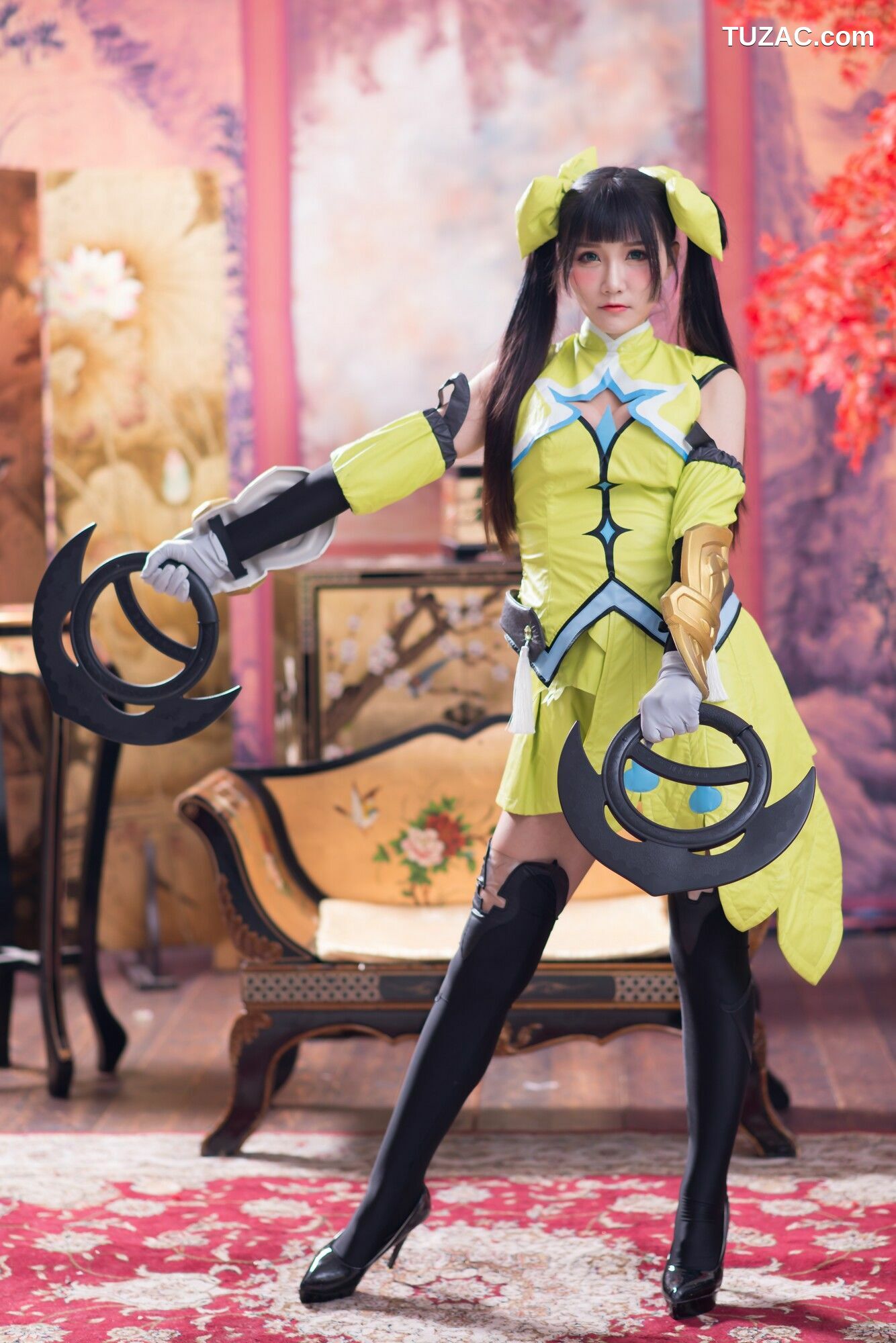 台湾正妹_ 乔乔儿《琴棚孙尚香 白丝》写真集[25P]