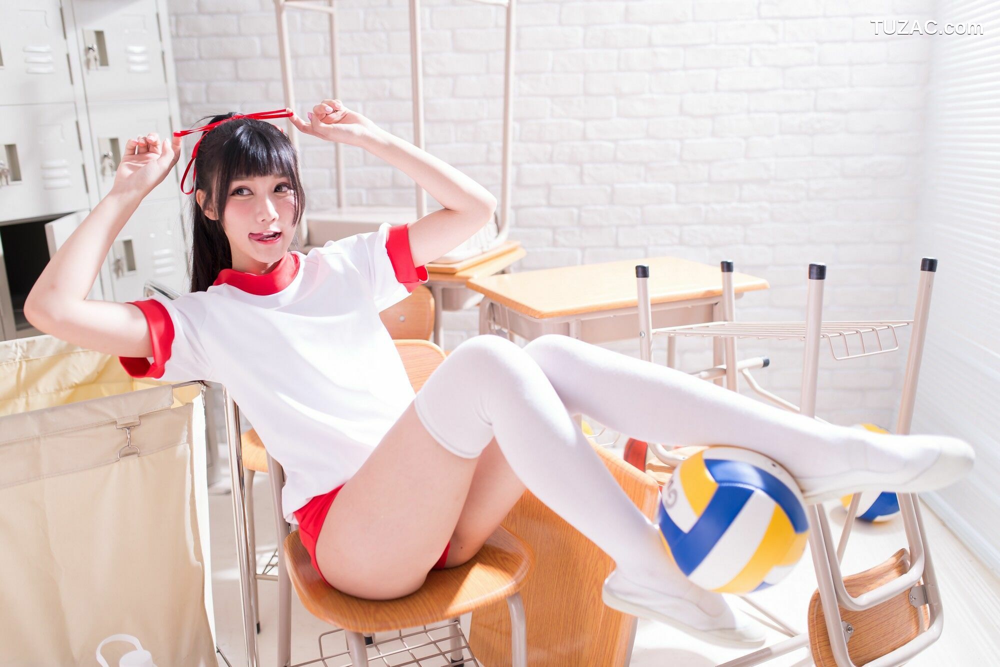 台湾正妹_ 乔乔儿《琴棚孙尚香 白丝》写真集[25P]