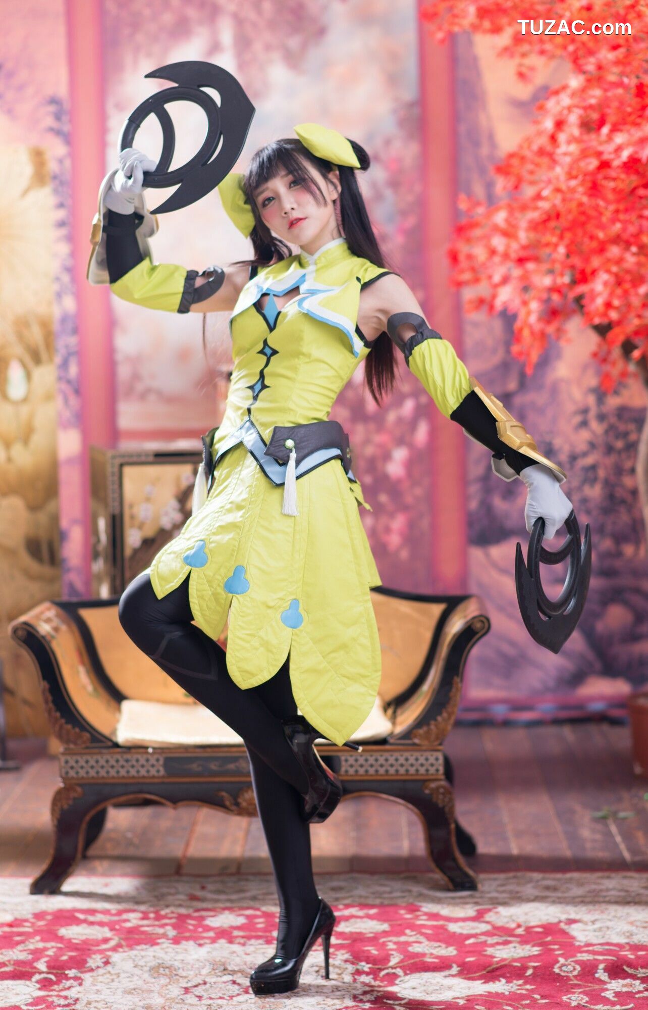 台湾正妹_ 乔乔儿《琴棚孙尚香 白丝》写真集[25P]