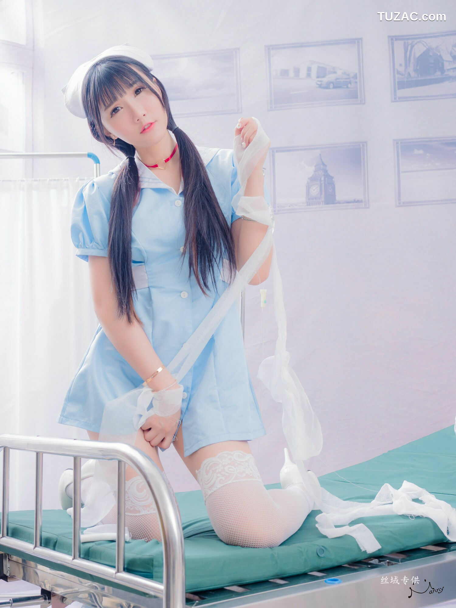台湾正妹_ 喬喬兒《粉蓝護士風》 写真集[24P]