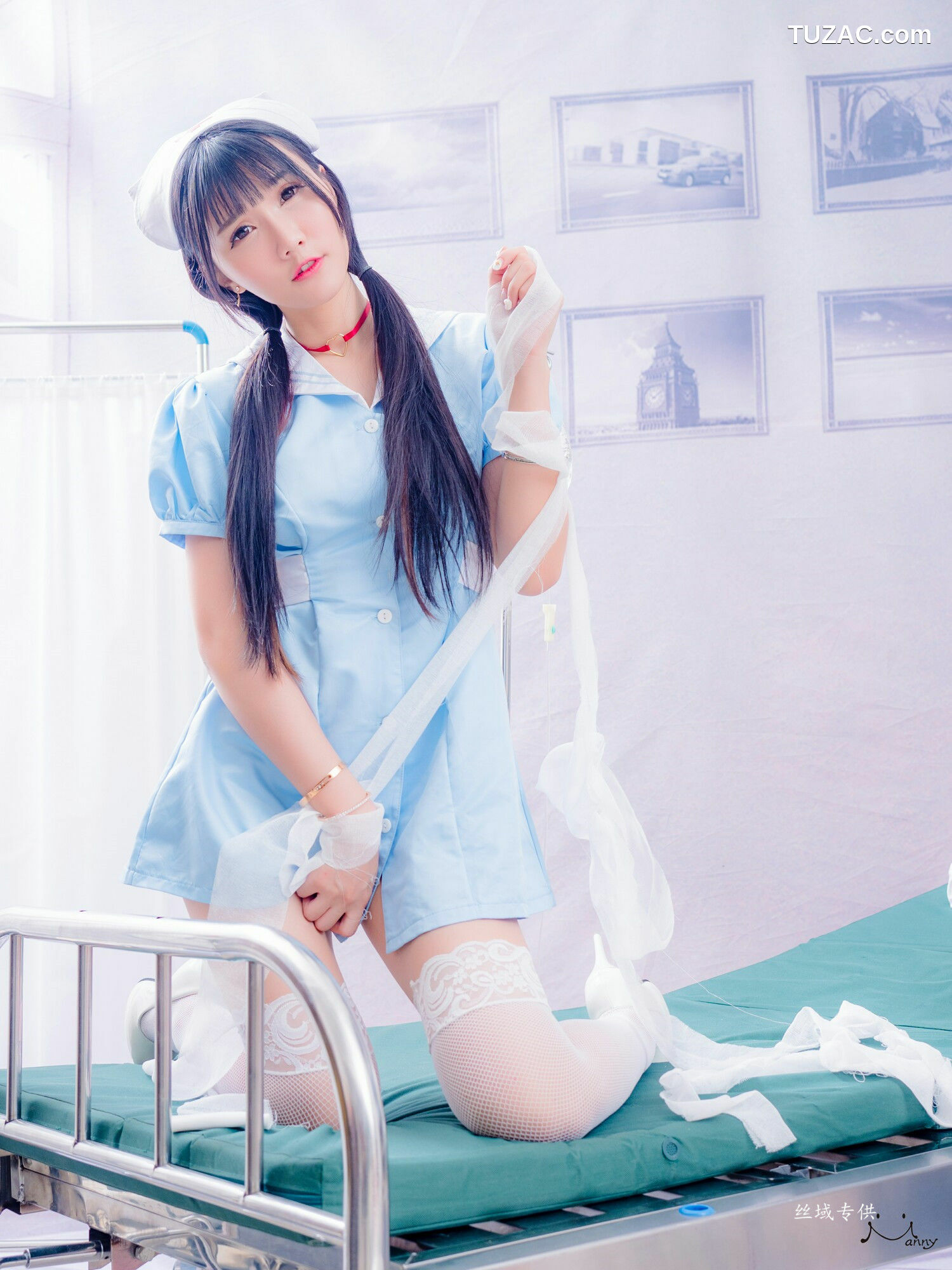 台湾正妹_ 喬喬兒《粉蓝護士風》 写真集[24P]