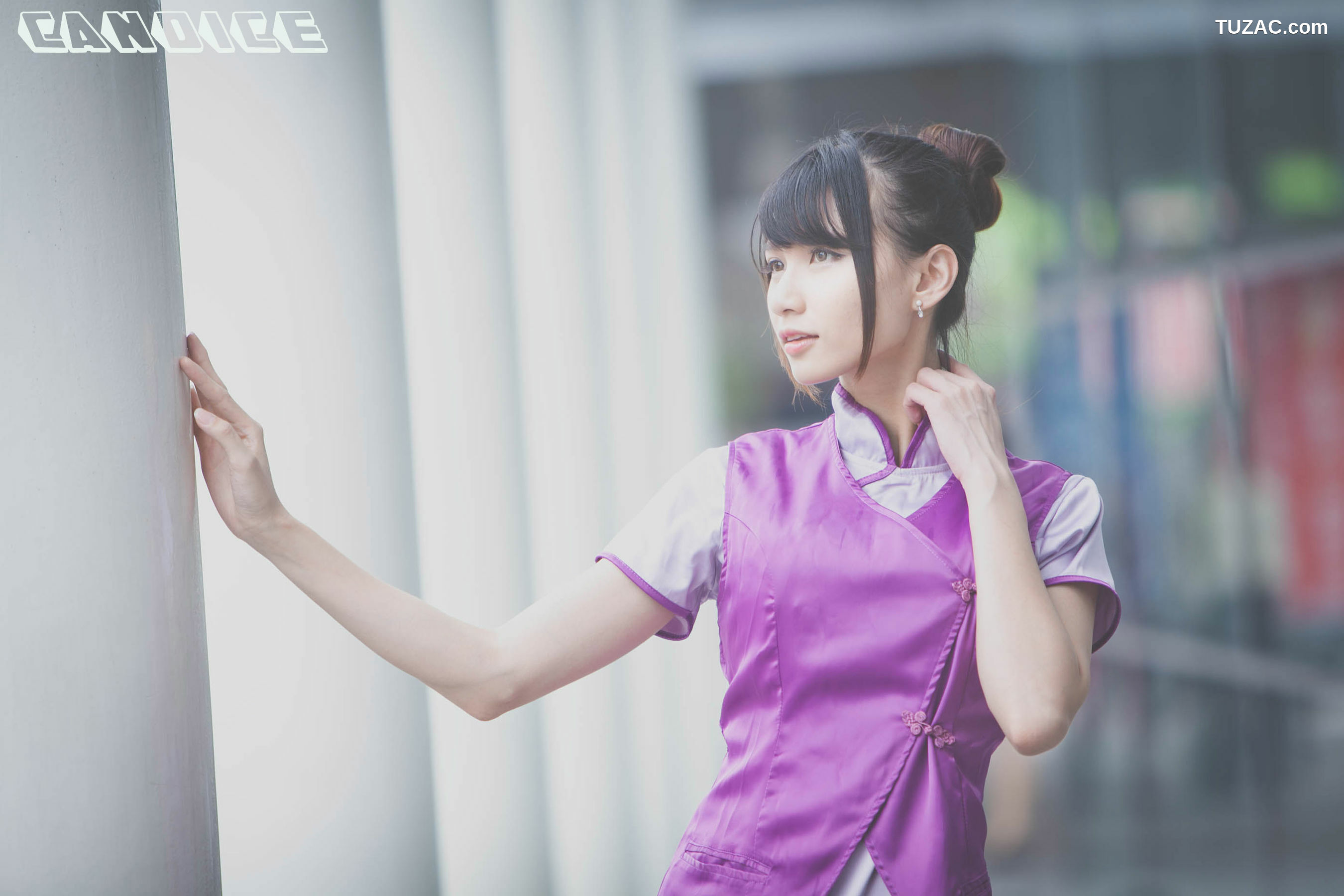 台湾正妹_ 蔡译心Candice《空姐黑丝街拍》 写真集[41P]