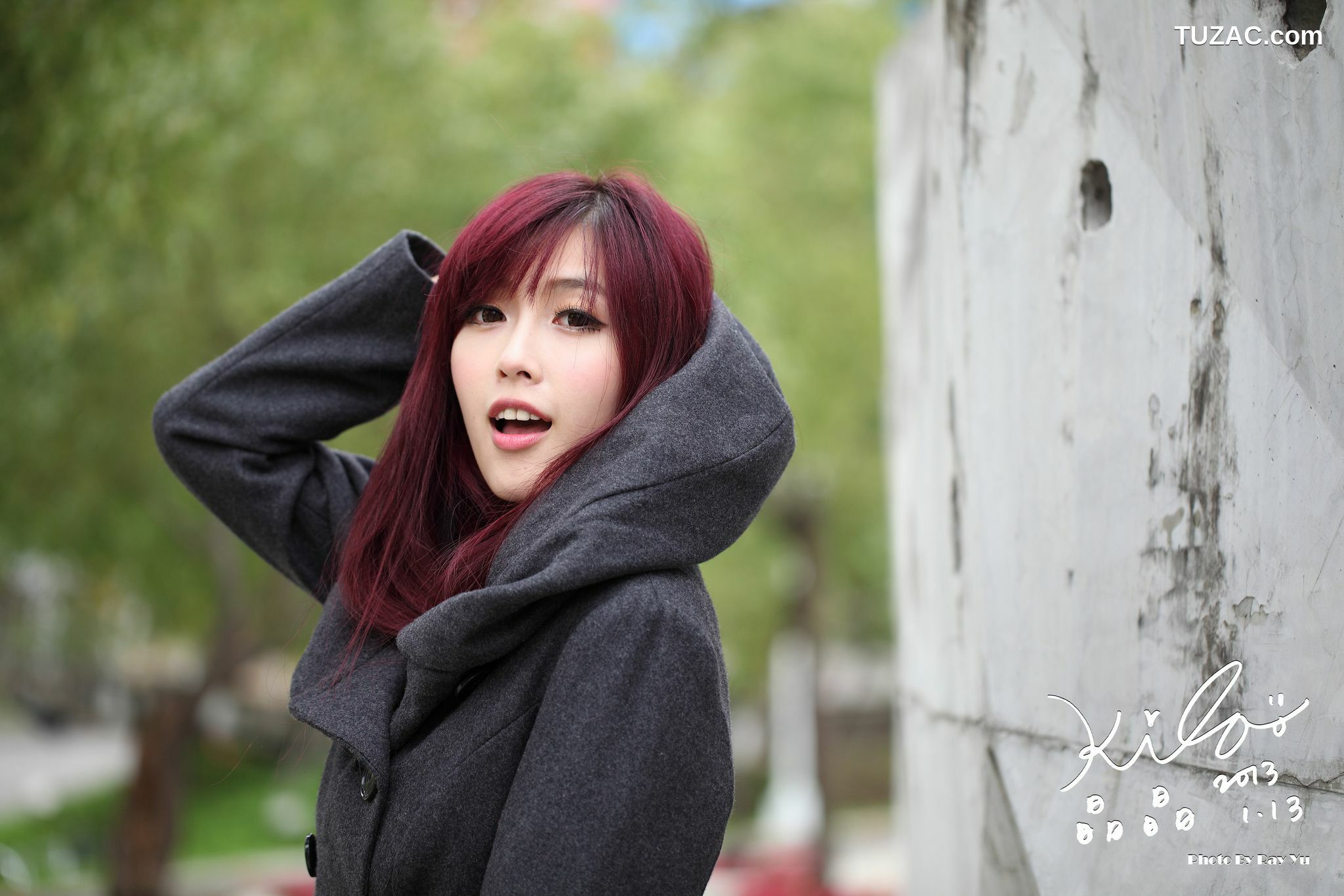 台湾正妹_Kila晶晶/金允乔《街拍冬季风衣系列》 写真集