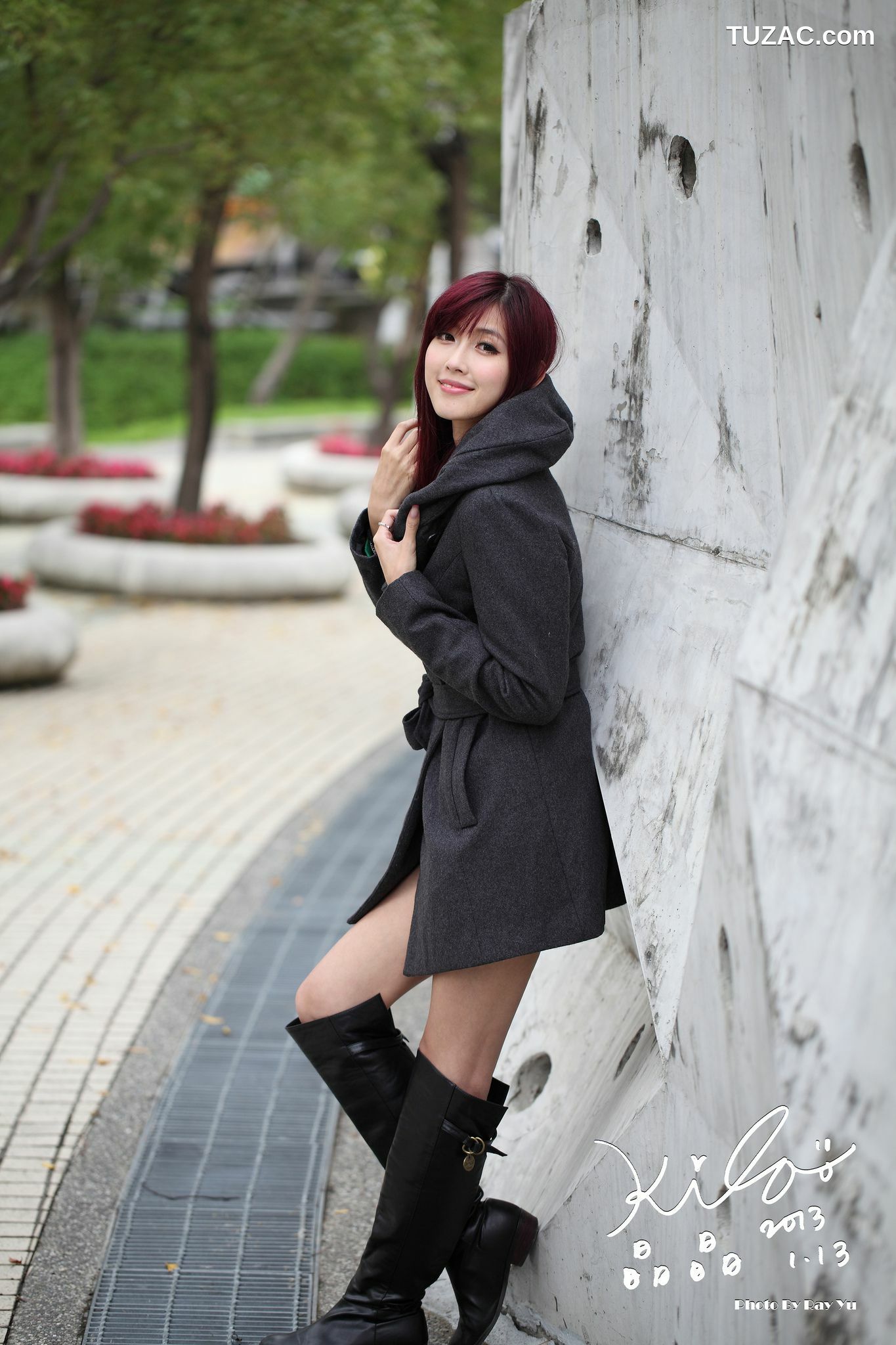 台湾正妹_Kila晶晶/金允乔《街拍冬季风衣系列》 写真集