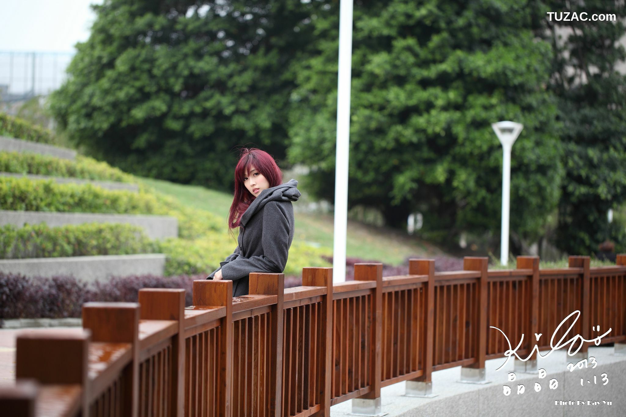 台湾正妹_Kila晶晶/金允乔《街拍冬季风衣系列》 写真集
