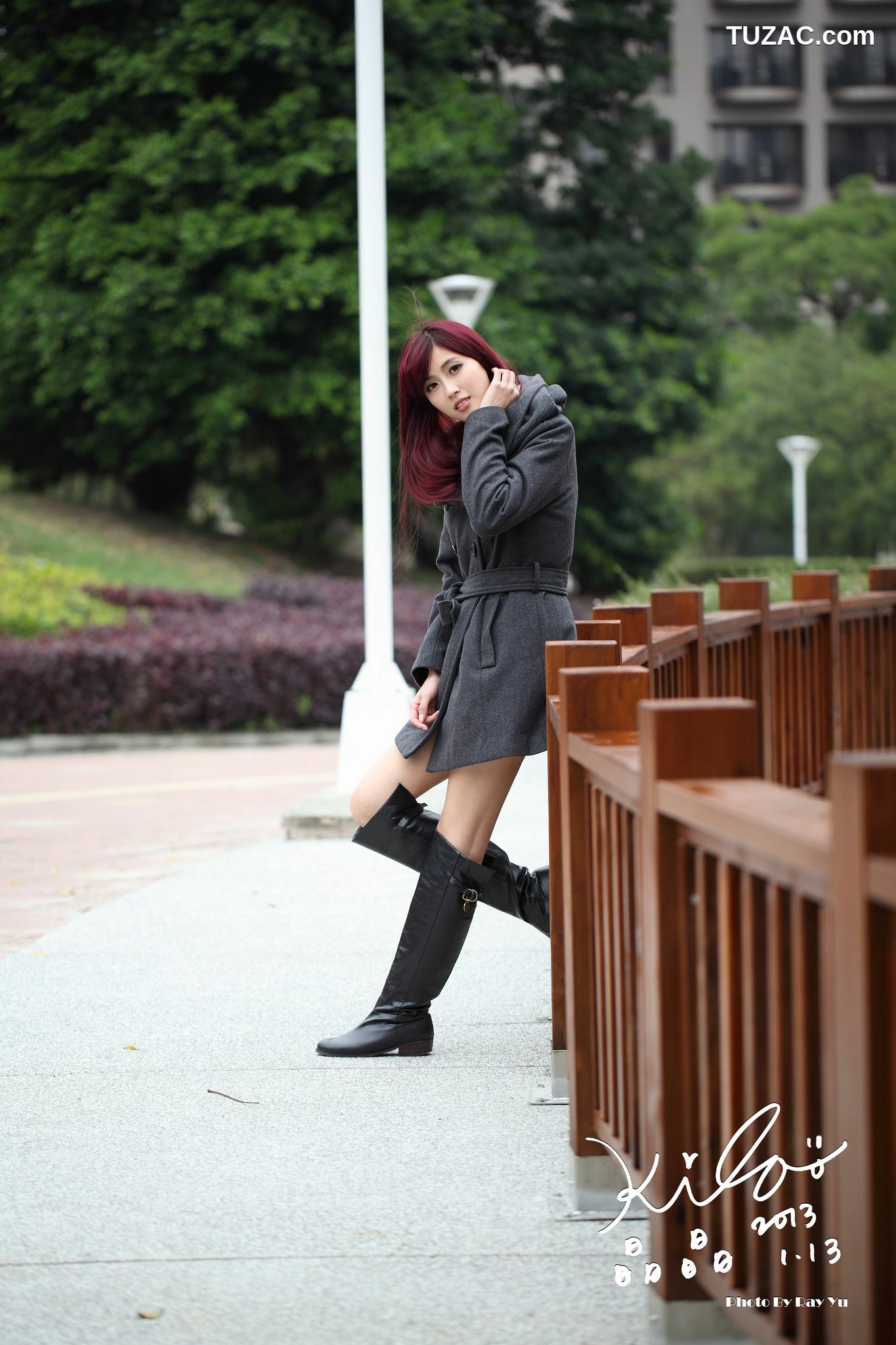 台湾正妹_Kila晶晶/金允乔《街拍冬季风衣系列》 写真集