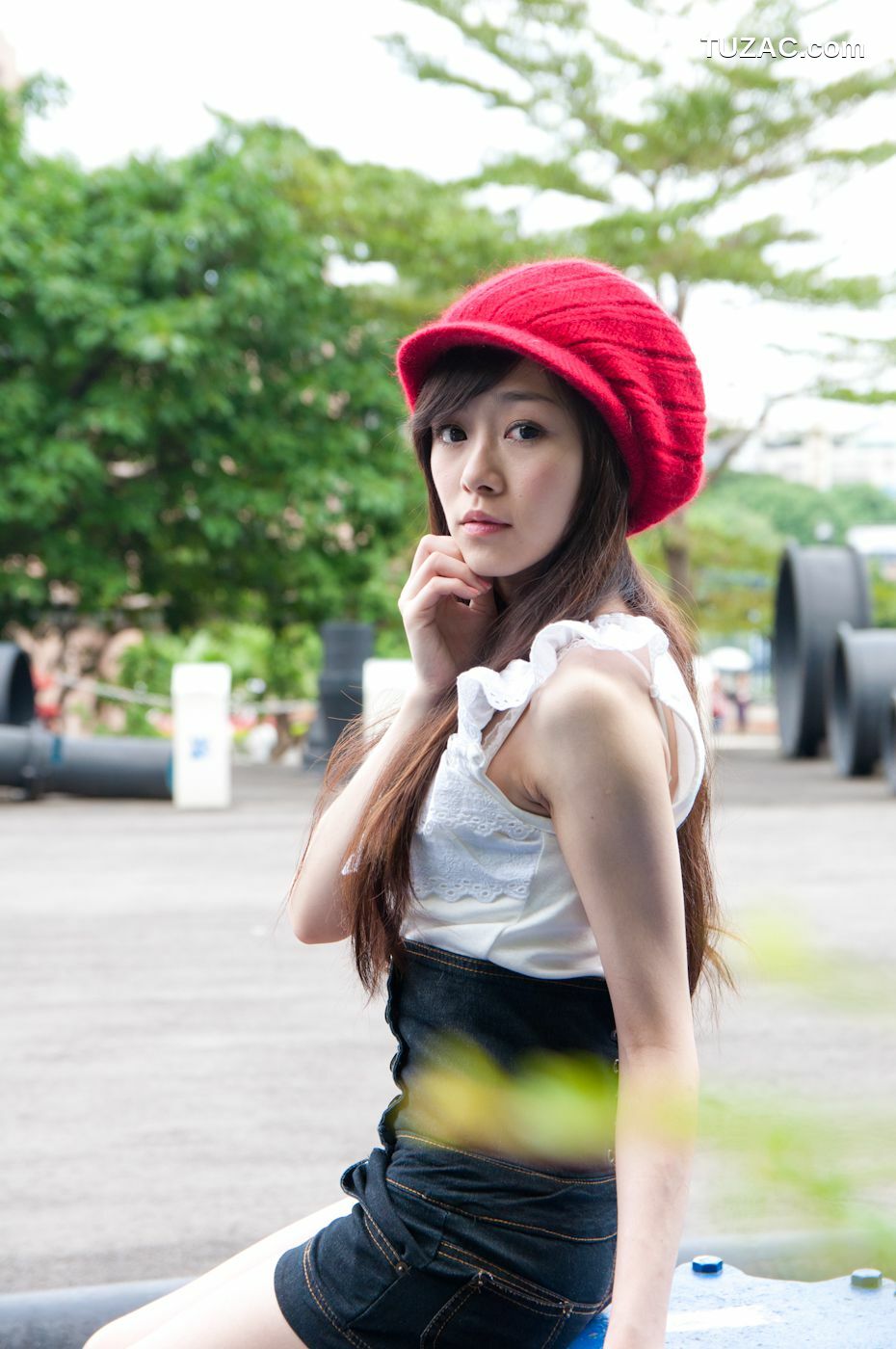 台湾正妹_台湾清纯正妹Mika《水博管街拍》写真集