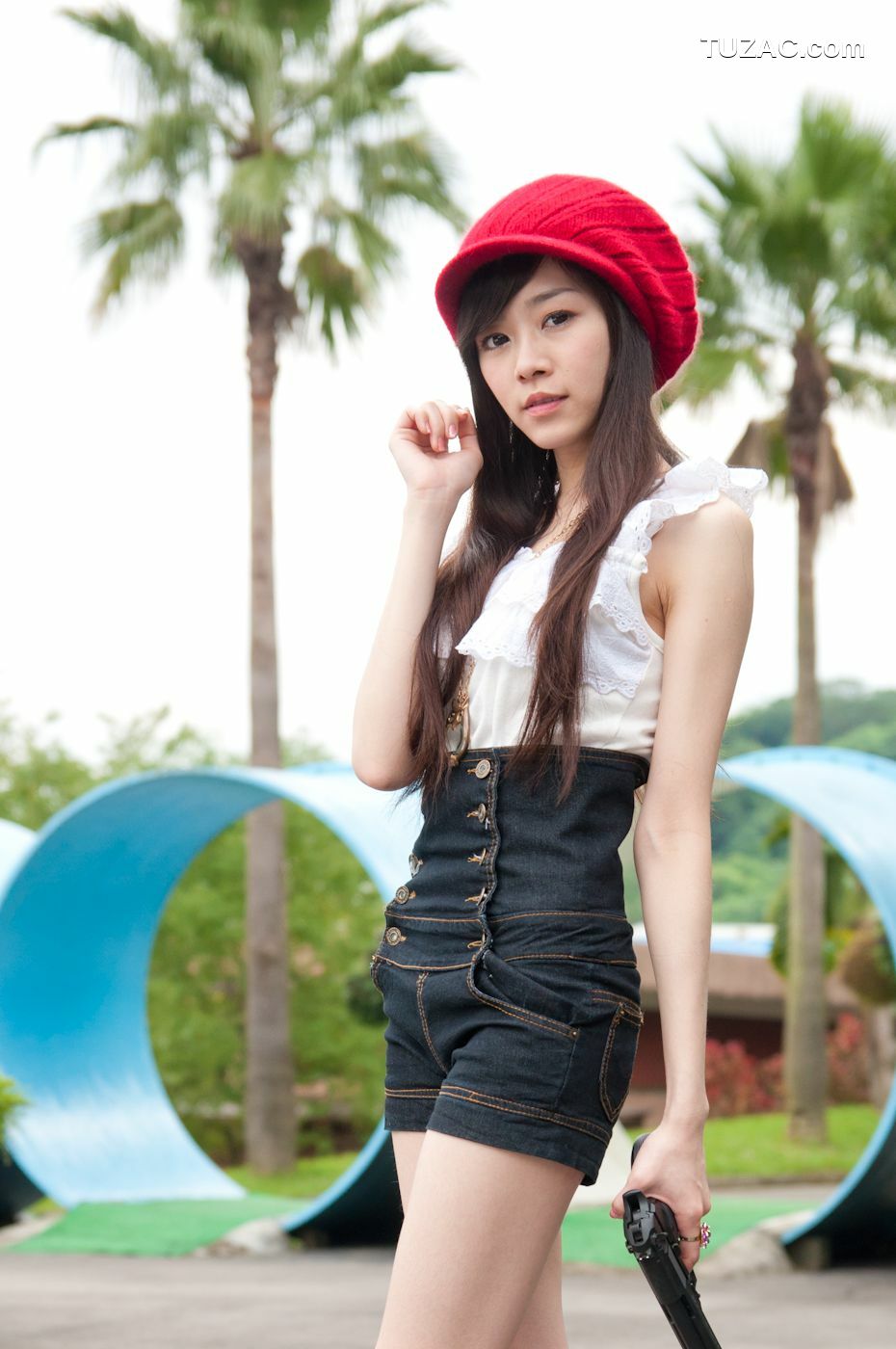 台湾正妹_台湾清纯正妹Mika《水博管街拍》写真集