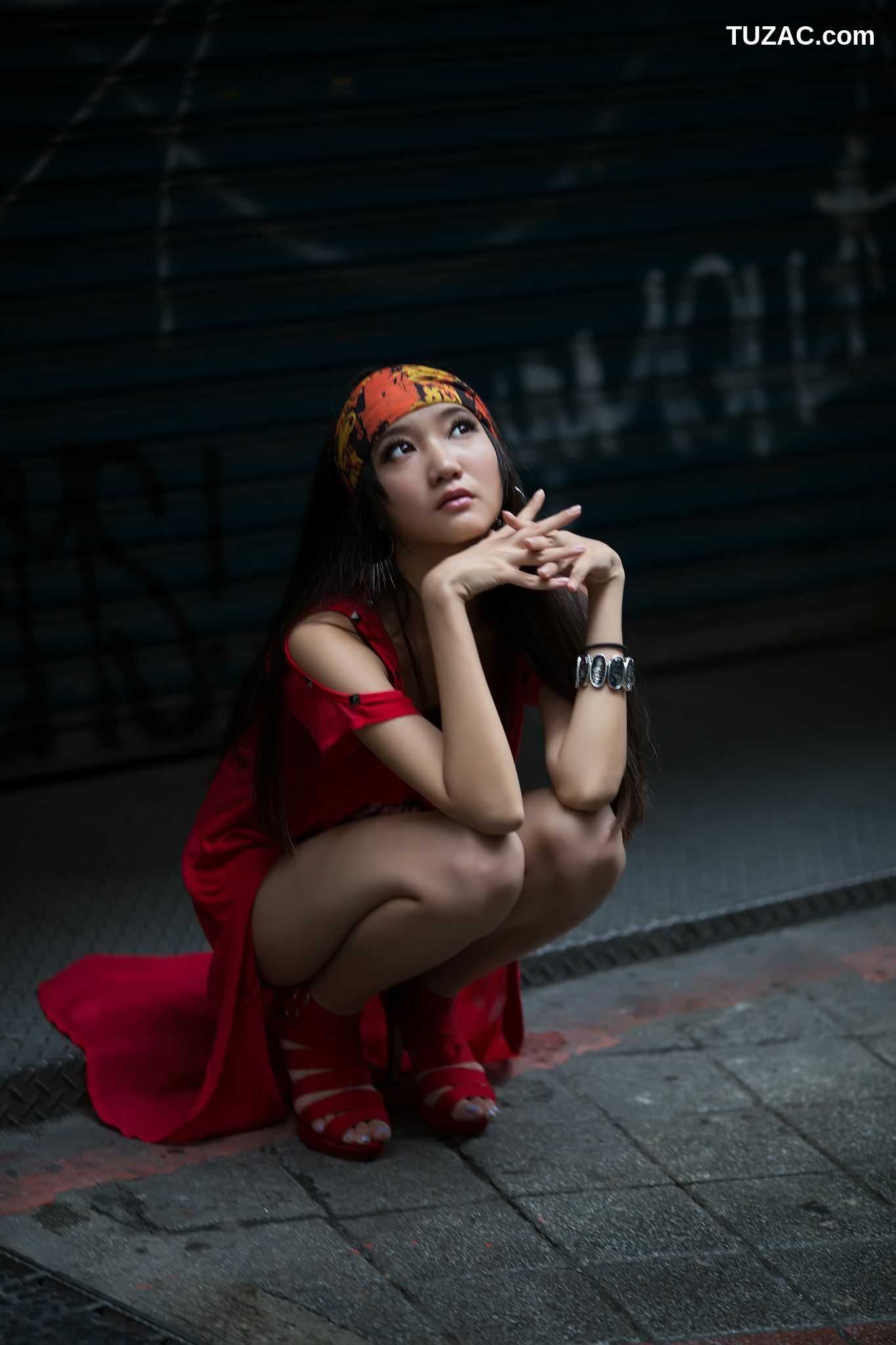 台湾正妹_台湾腿模Tina陈思婷《美國街》街拍写真集