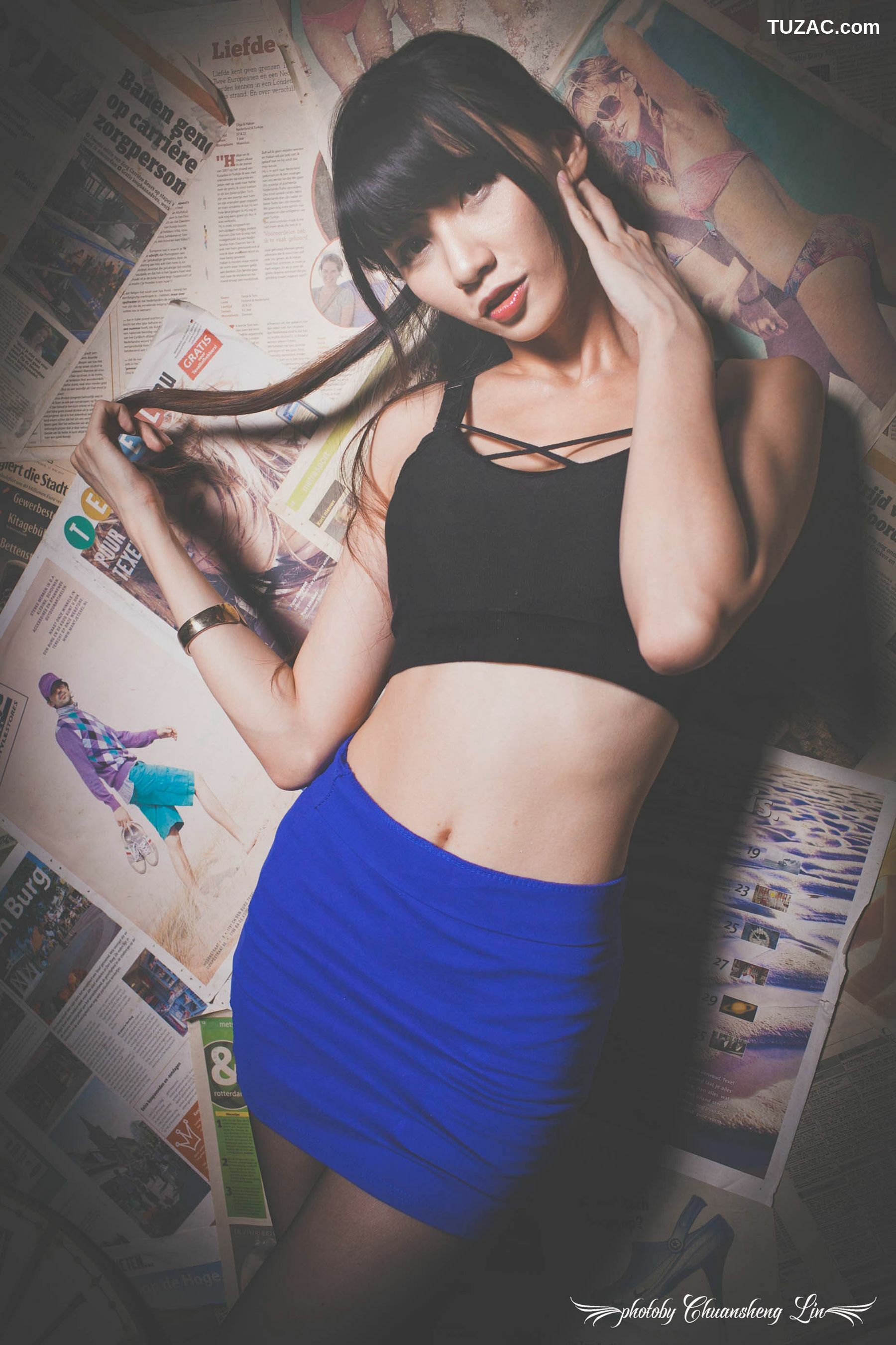 台湾正妹_蔡译心Candice《黑丝包臀裙美腿女郎》 写真集[27P]