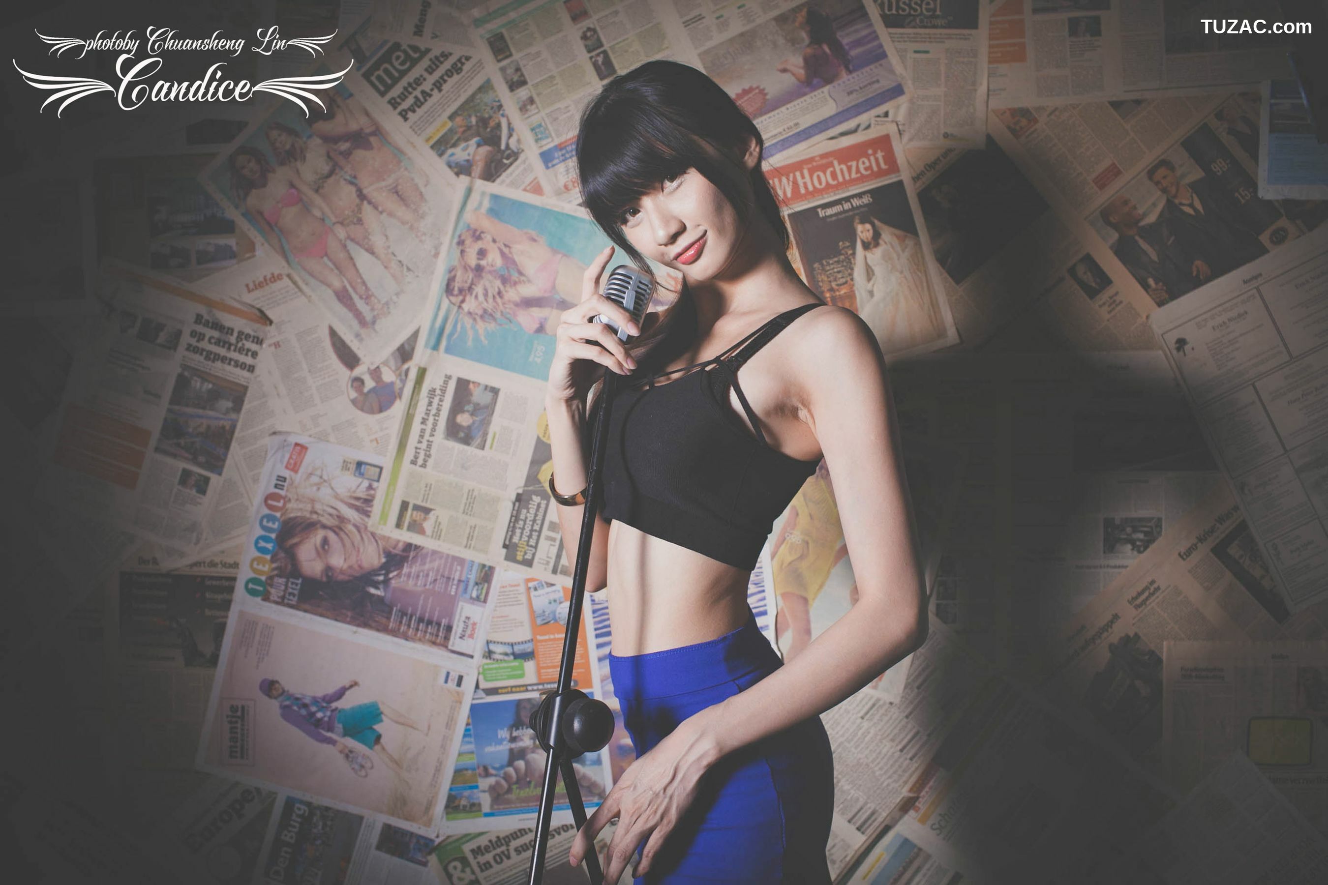 台湾正妹_蔡译心Candice《黑丝包臀裙美腿女郎》 写真集[27P]