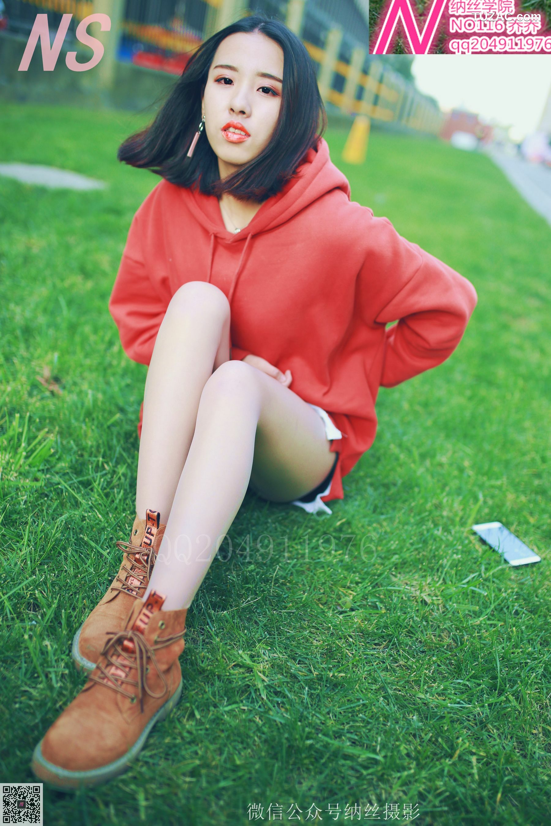 纳丝摄影_乔乔《红色卫衣》 NO.116 写真集[53P]