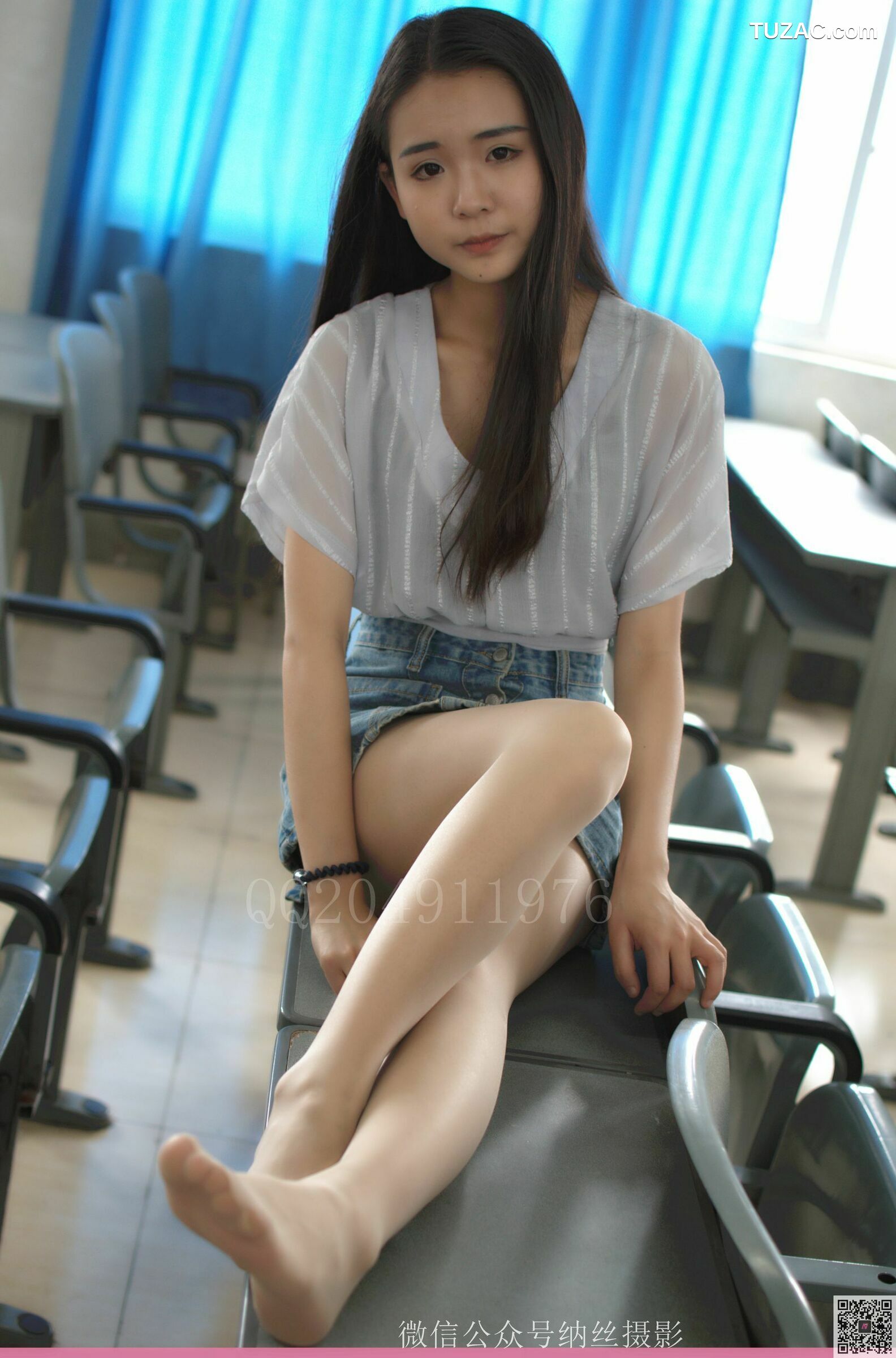 纳丝摄影_刘瑞儿《教室肉丝》 NO.018 写真集[41P]