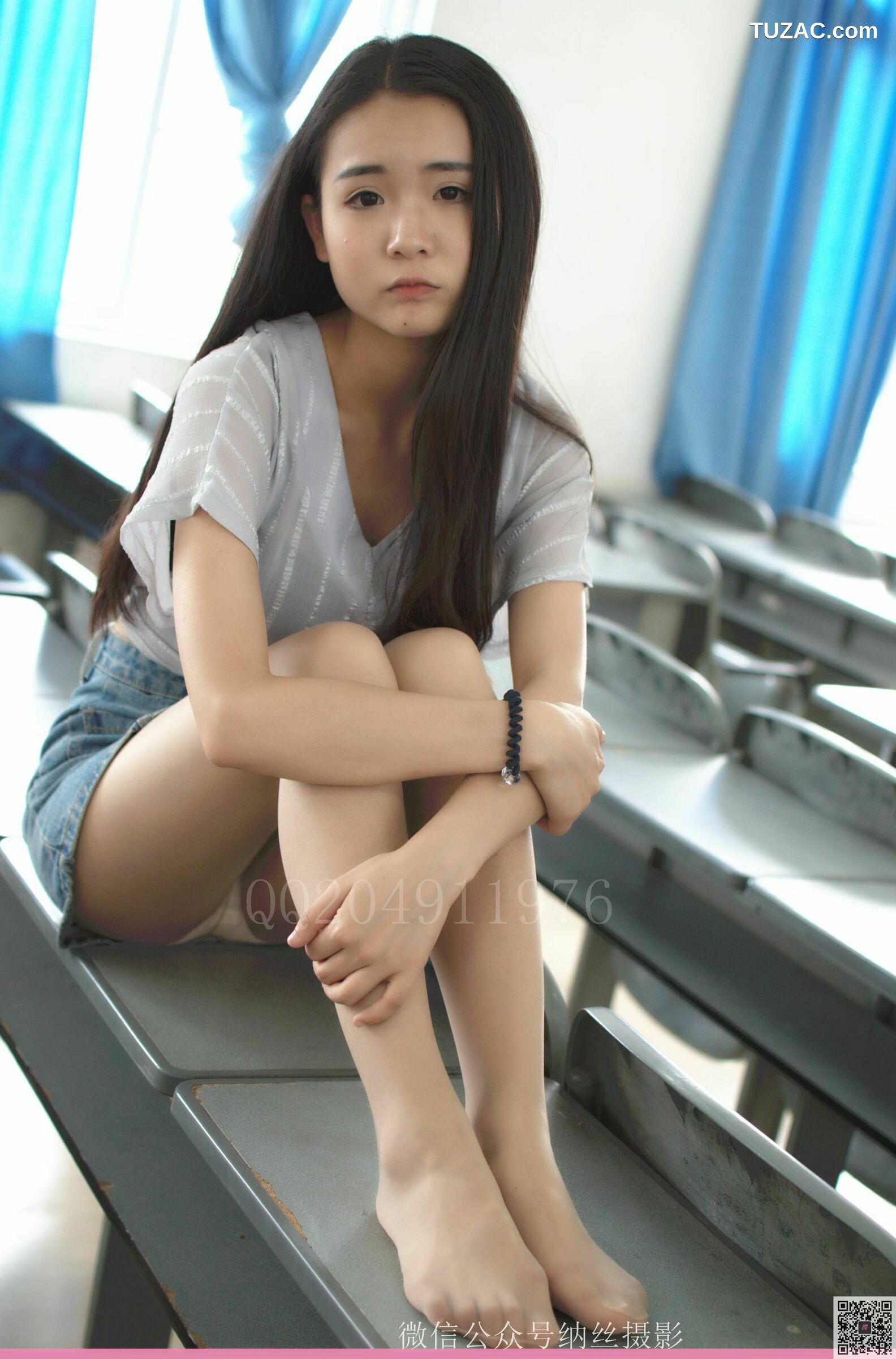 纳丝摄影_刘瑞儿《教室肉丝》 NO.018 写真集[41P]