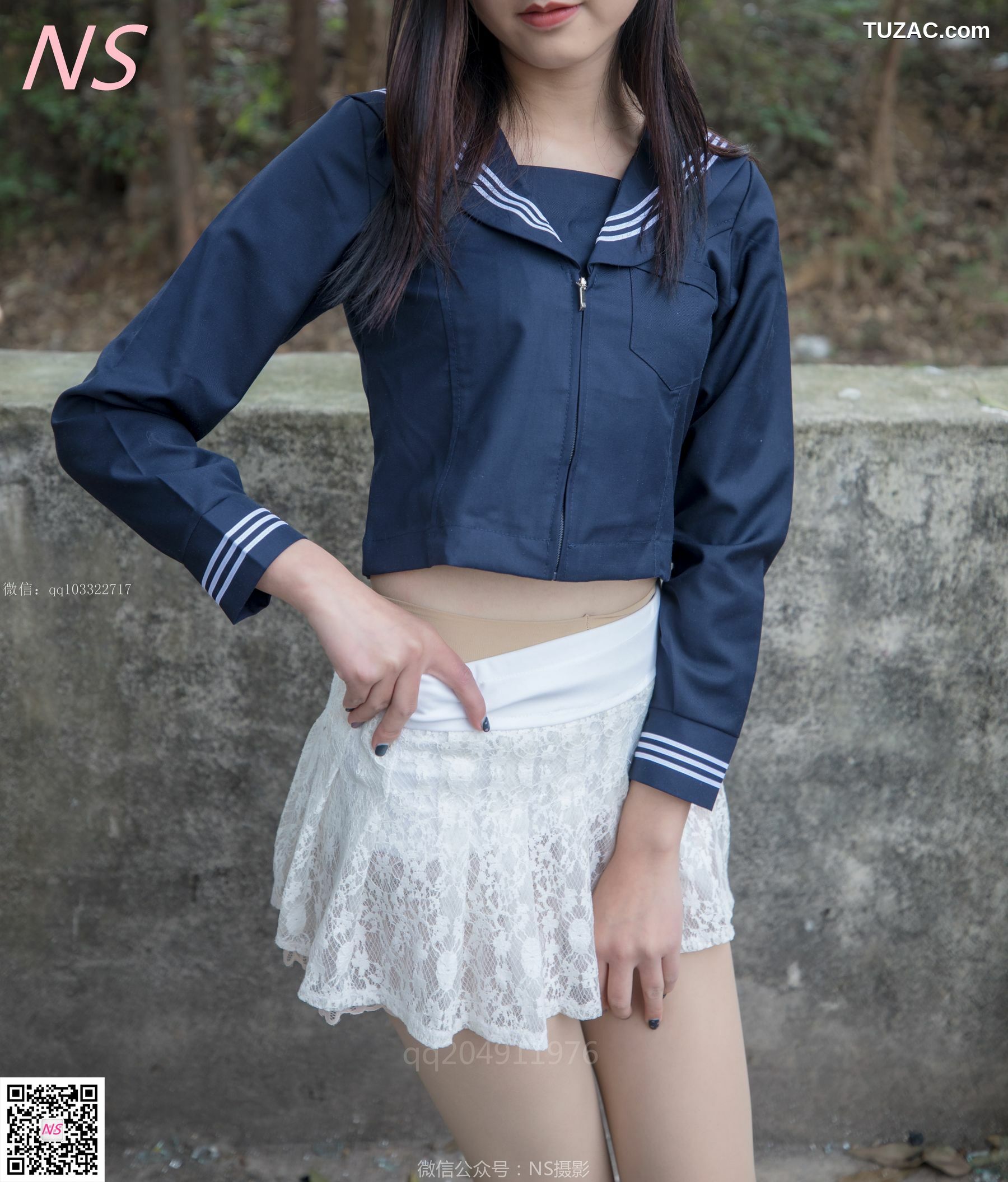 纳丝摄影_北北《制服肉丝超短裙》 写真集[76P]