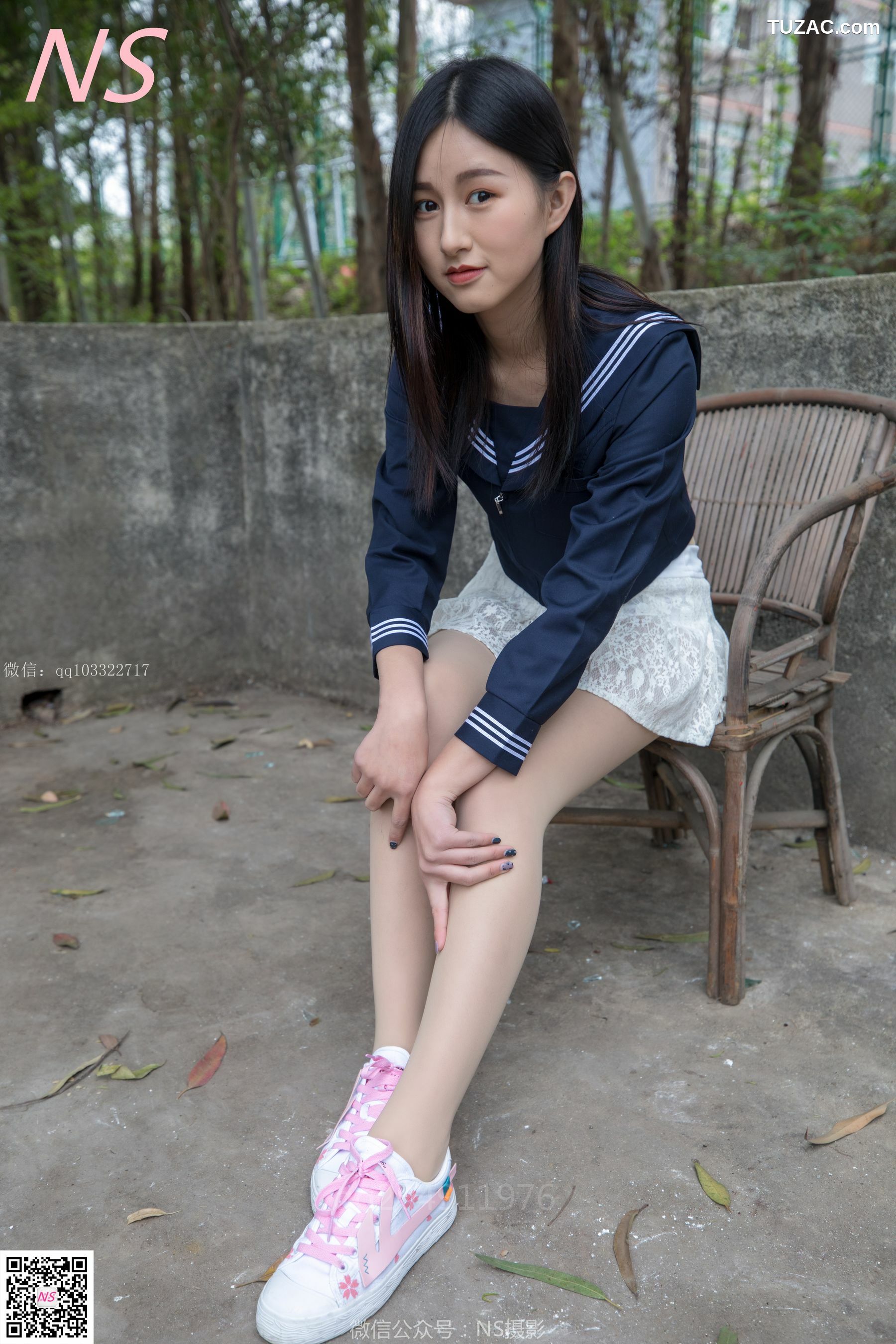 纳丝摄影_北北《制服肉丝超短裙》 写真集[76P]