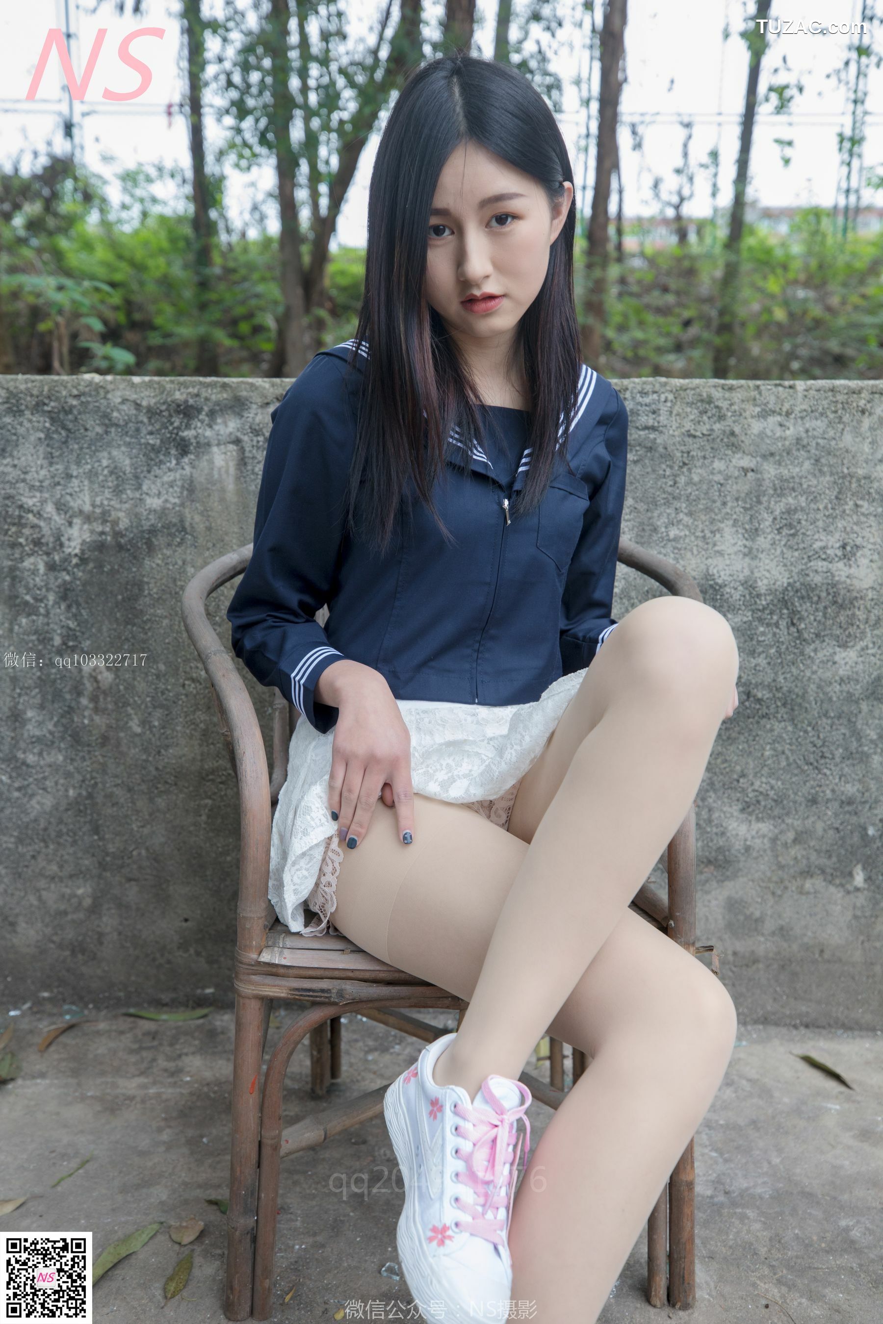 纳丝摄影_北北《制服肉丝超短裙》 写真集[76P]