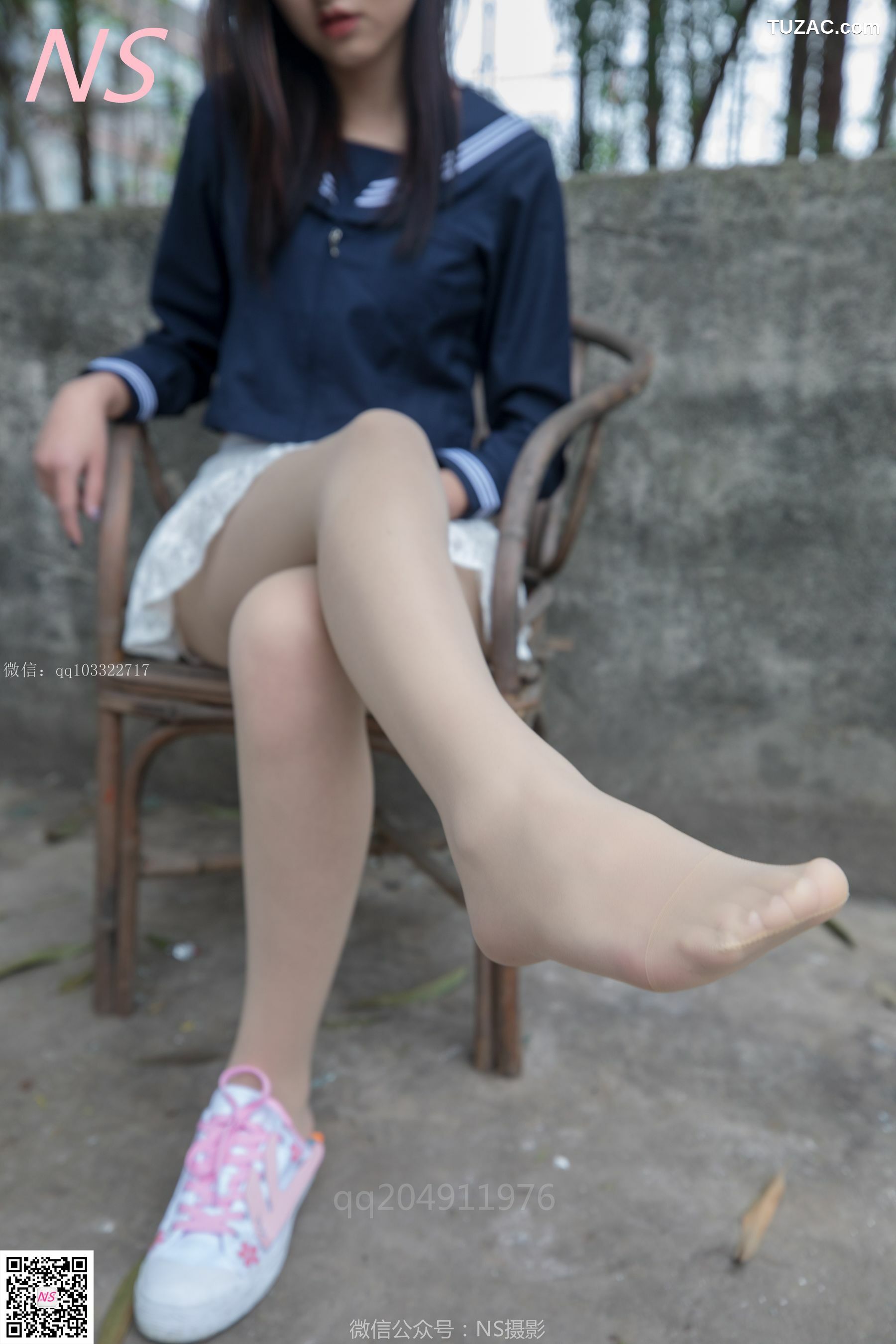 纳丝摄影_北北《制服肉丝超短裙》 写真集[76P]