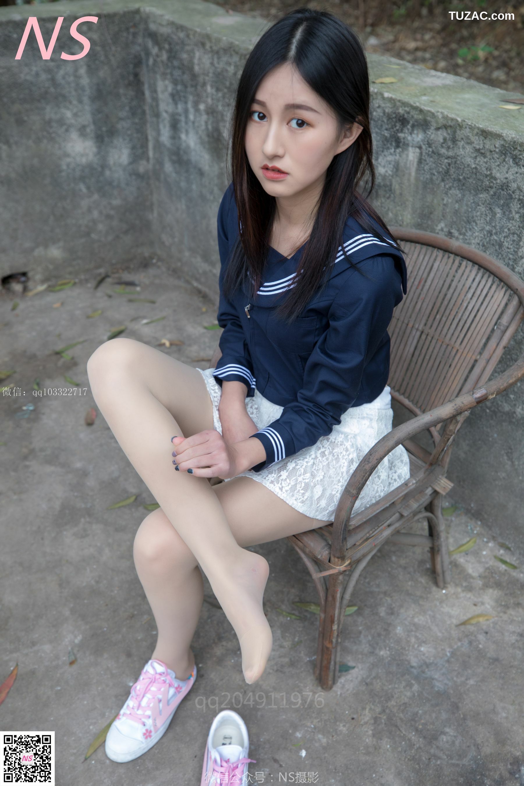 纳丝摄影_北北《制服肉丝超短裙》 写真集[76P]